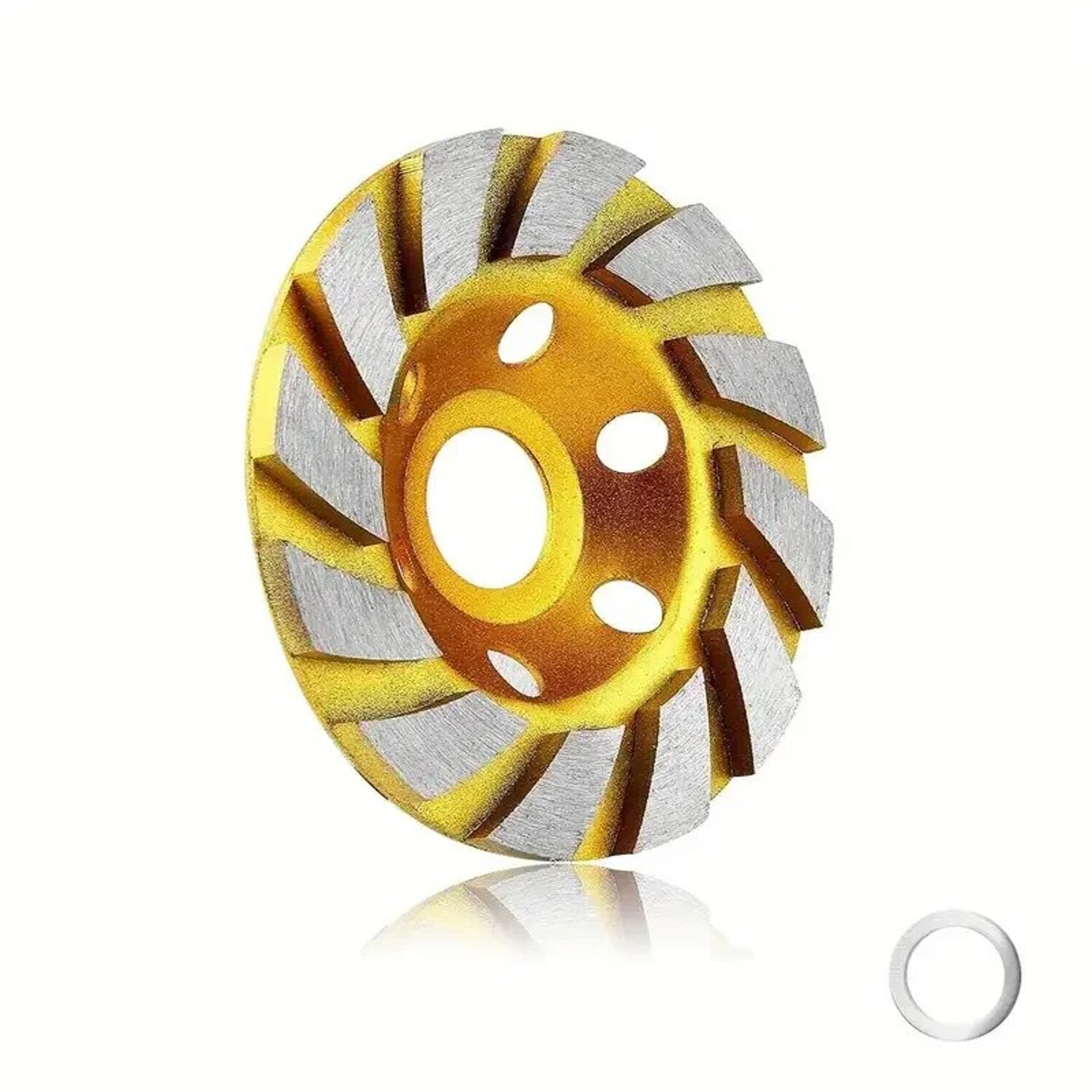 Concrete Turbo Diamond Grinding Cup, Heavy Duty Angle Grinder Wheels for Precision Cutting – view 1