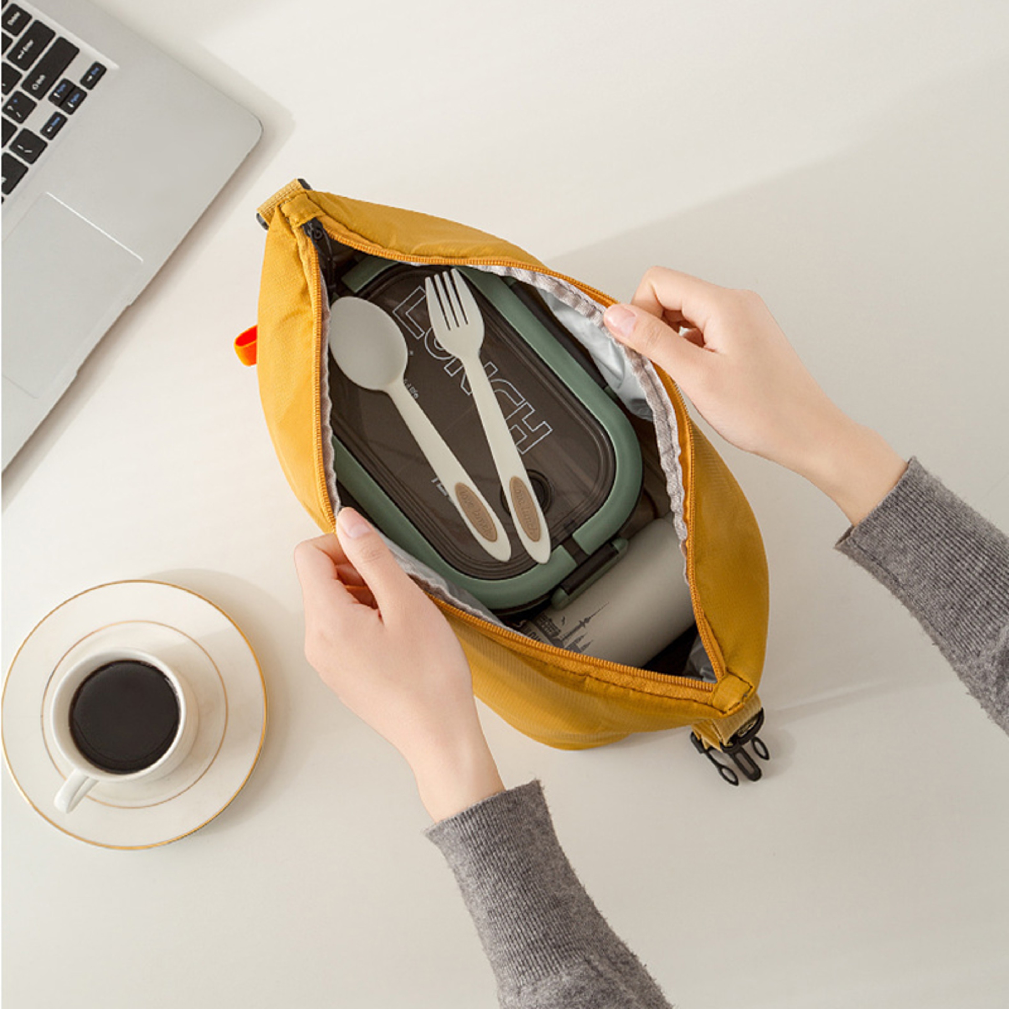 Lunch Pack Insulated Bento Bag, Portable Storage Handbag, Aluminium Foil Lunchbox, Picnic Ice Bag – view 5