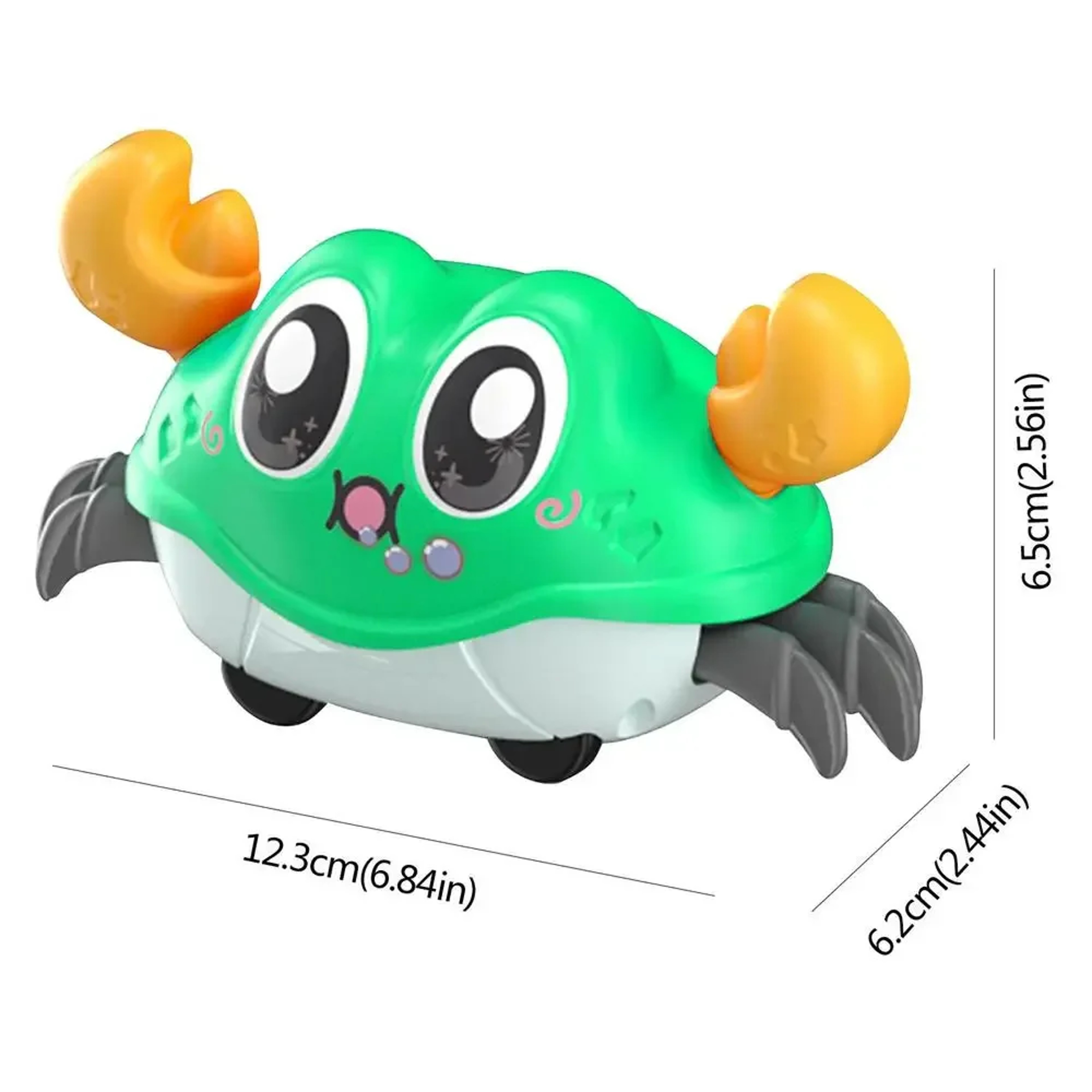Interactive Walking Double Force Crawling Crab Tummy Time Baby Sensory Toy, Infant Crawl Development – view 6