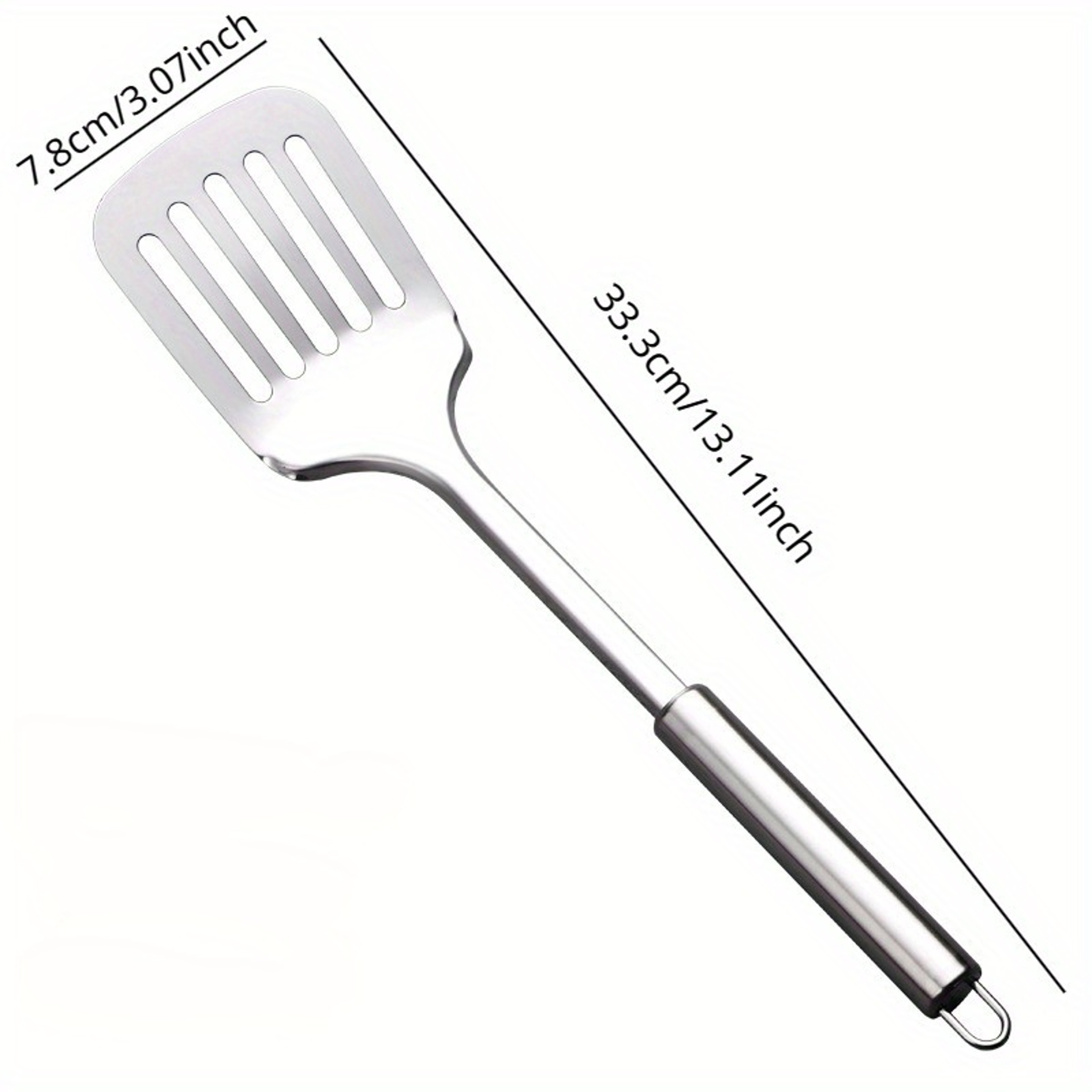 Kitchen Cooking Spatula Saute Stainless Steel Slotted Turner, Steak Burger Butter Tool – view 3