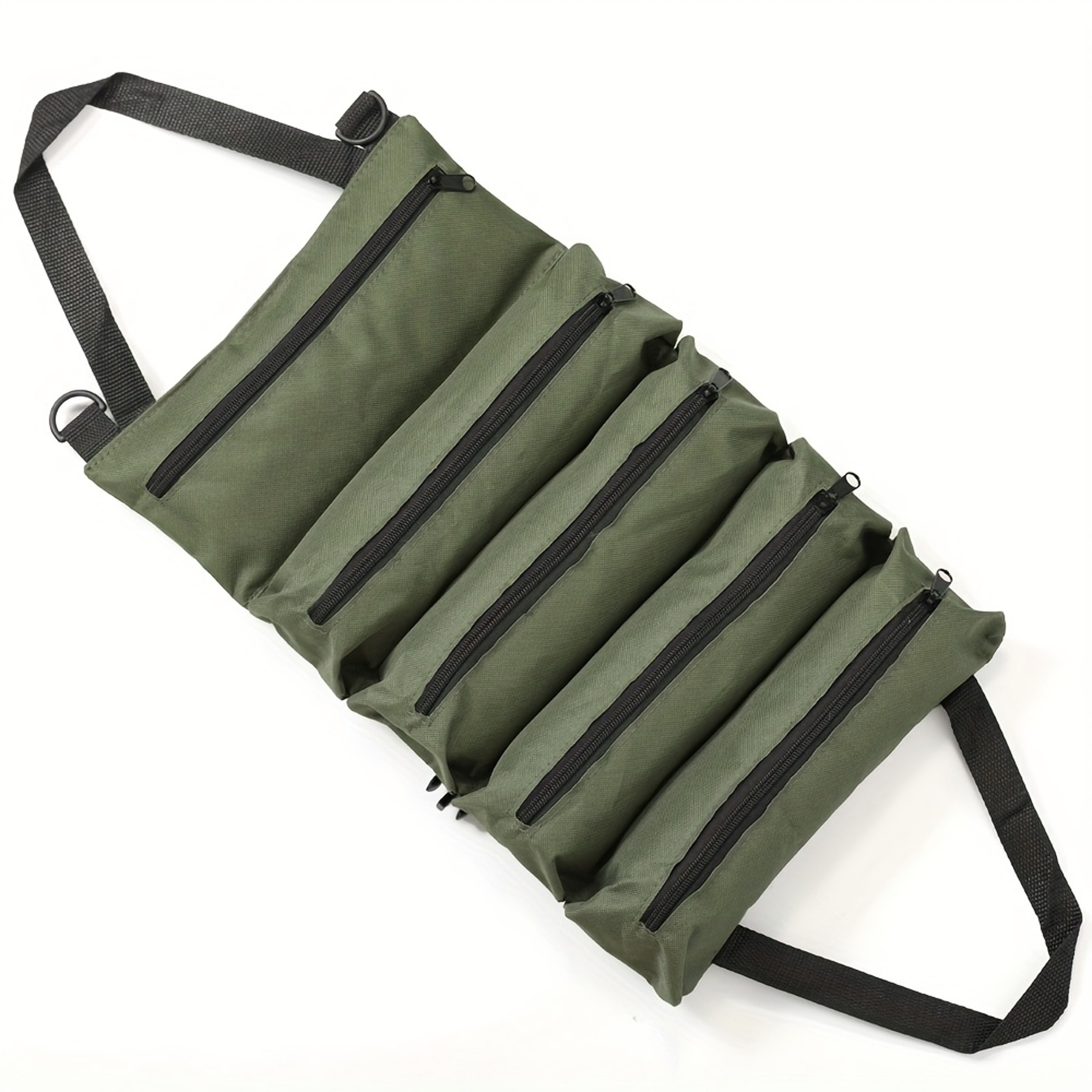 Oxford Fabric Multi-Tool Organizer, Heavy-Duty Roll-Up Tool Bag, All-in-One Garage Storage for Carpenters – view 7