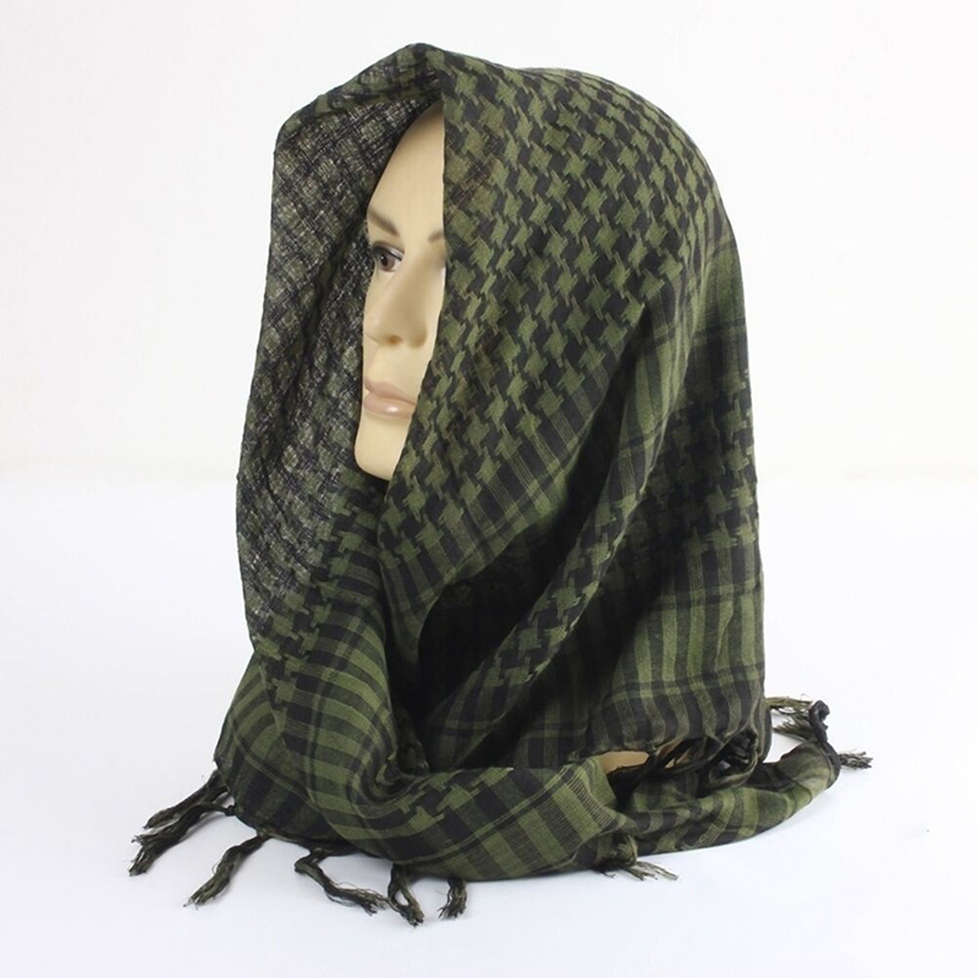 Unisex Tactical Arab Scarf, Lightweight Army Plaid Scarf, Fashion Military Warm Scarf – view 2
