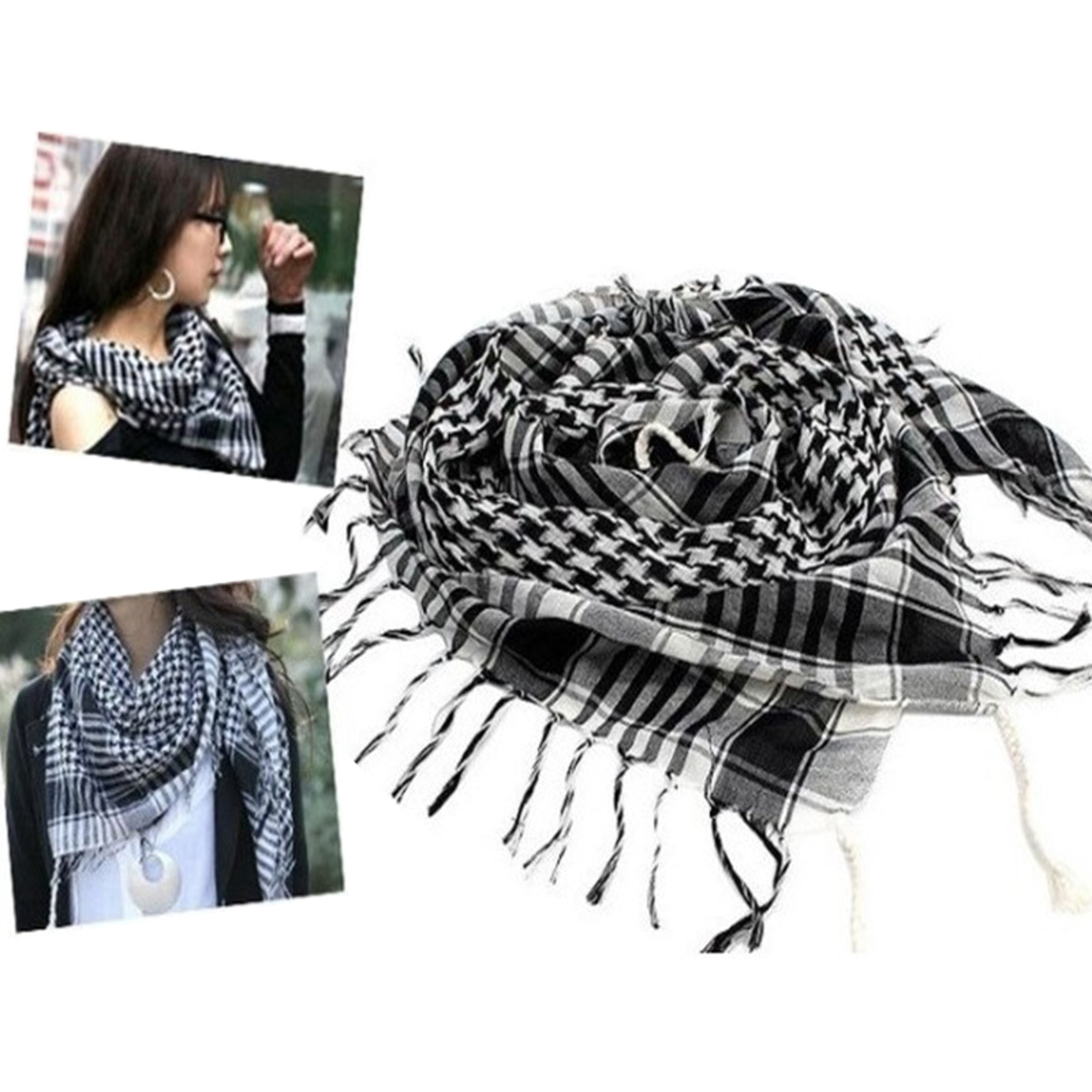 Unisex Tactical Arab Scarf, Lightweight Army Plaid Scarf, Fashion Military Warm Scarf – view 5