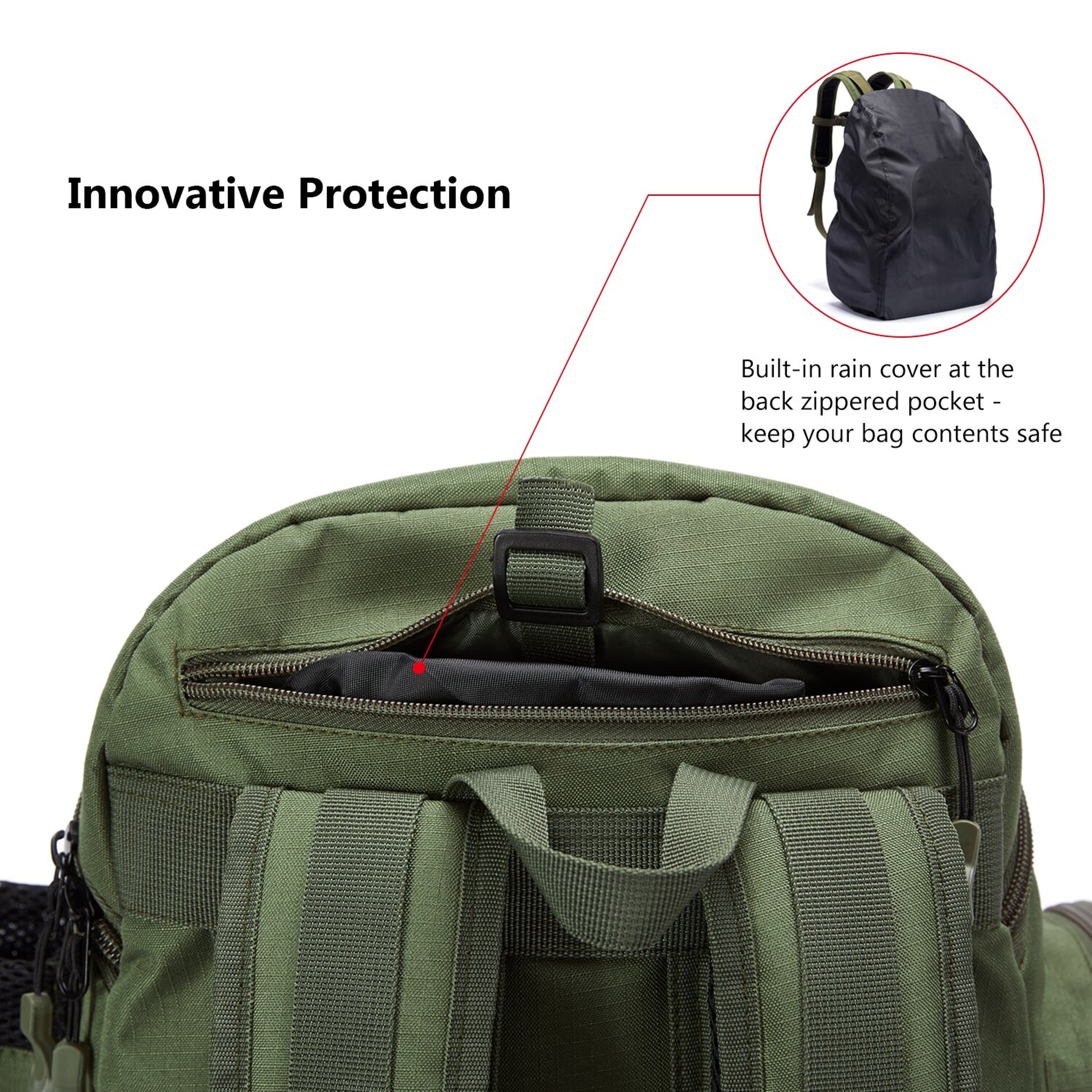 Lightweight Tactical Fishing Bag Tackle Backpack, Multifunctional Tackle Box – view 6