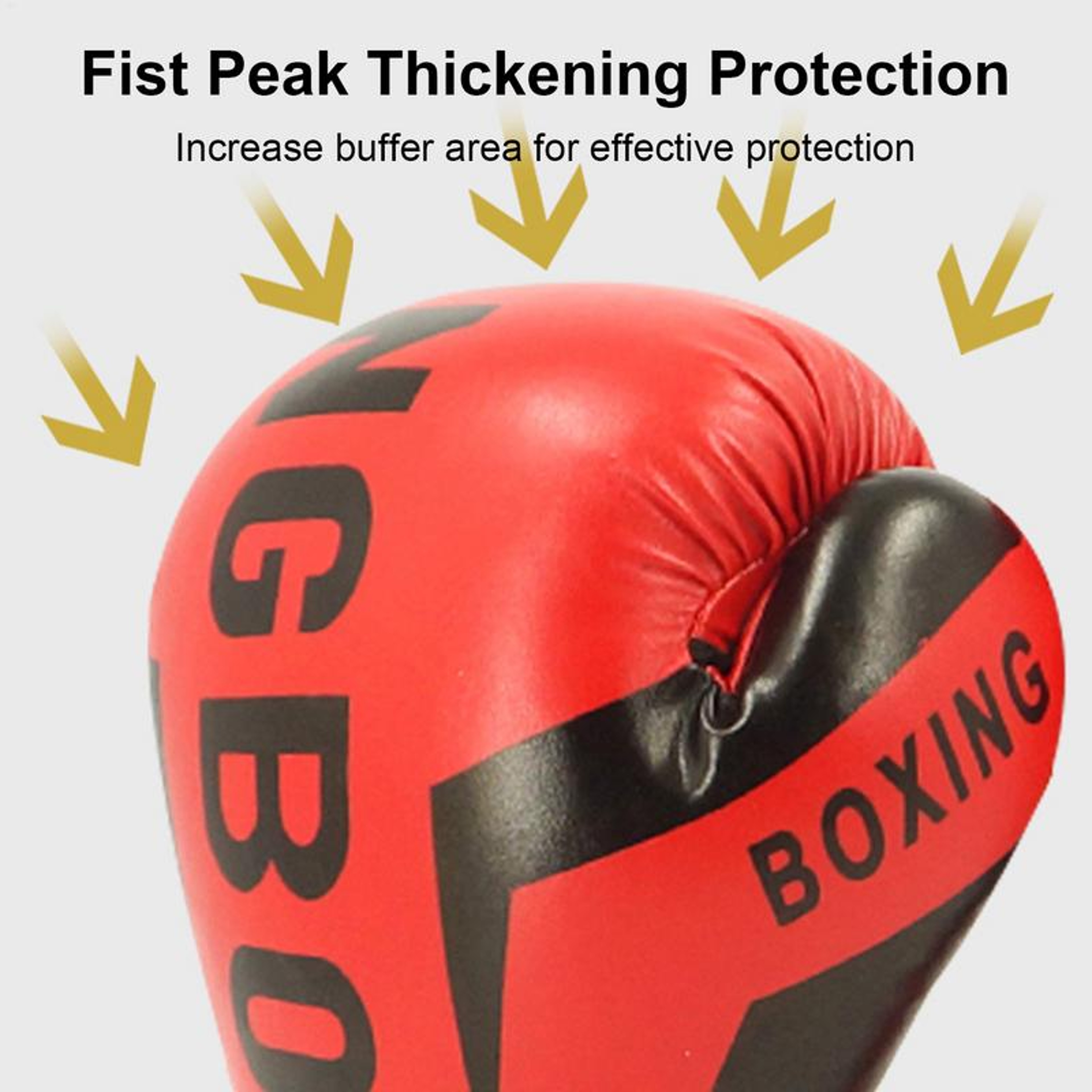 Punching Training Gloves, Kids Leather Boxing Mitts, Children Gym Workout Hand Protector – view 4