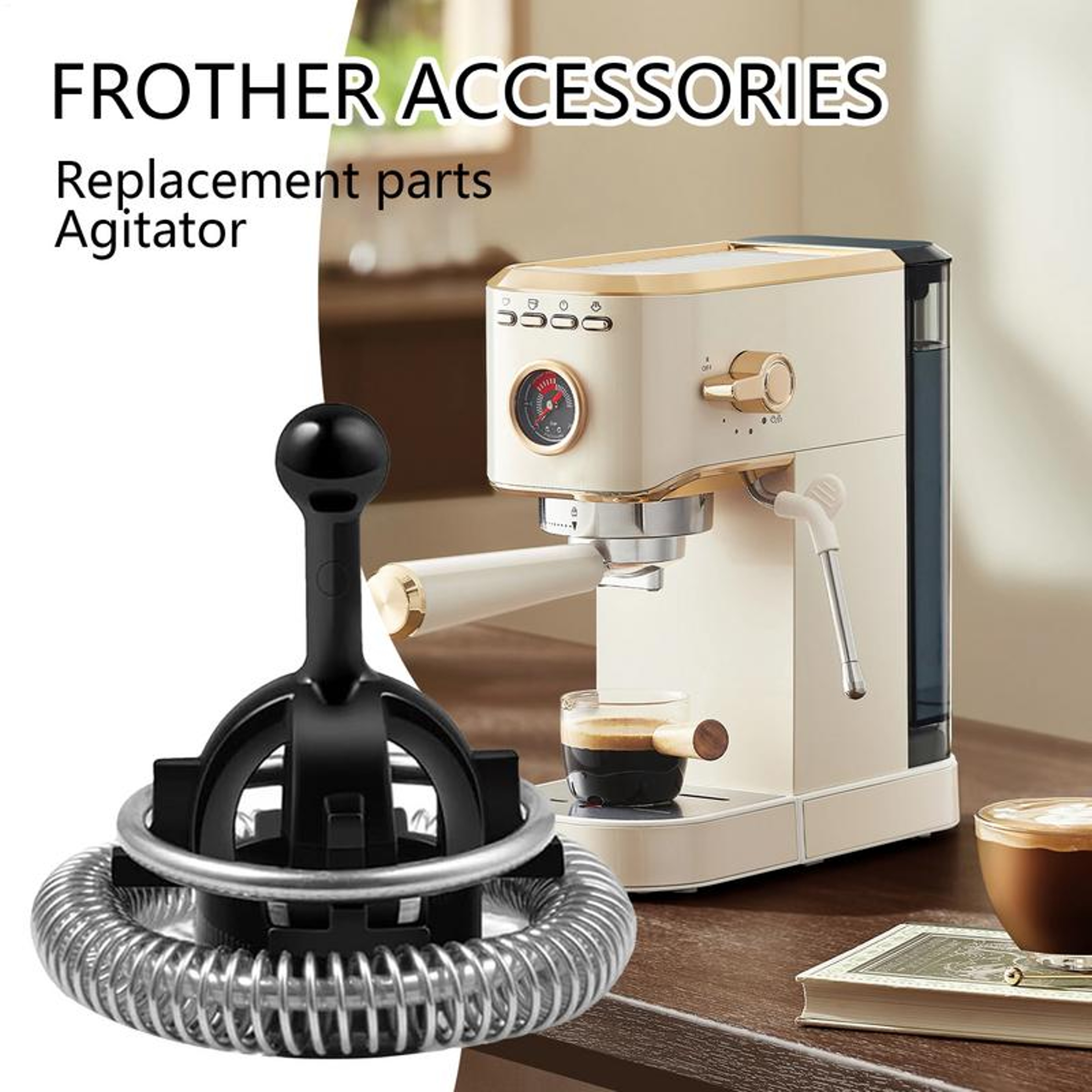 Replacement Accessories for Nestle Coffee Machine, Milk Frother Whisks Set, Electric Automatic Bubbler Spare Part – view 6