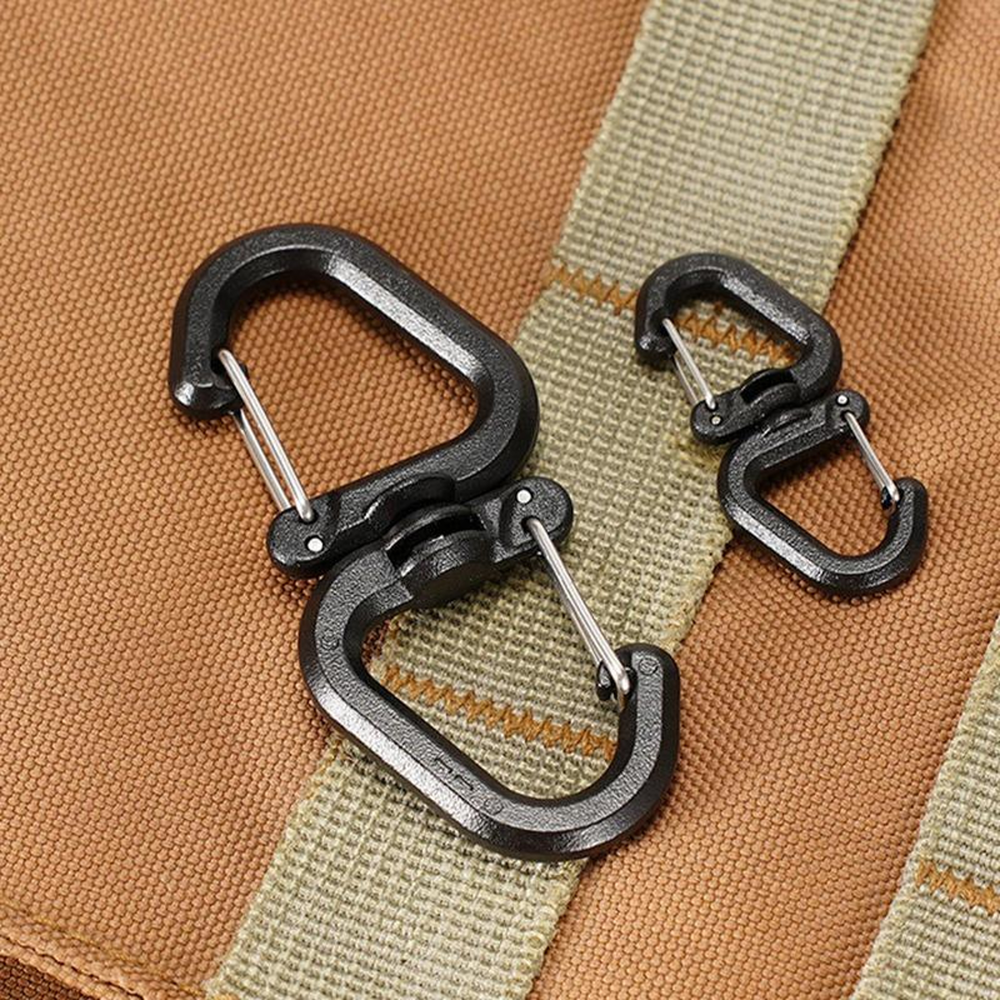 Camping Double Hook Backpacks Carabiner, Swivels, Portable S Chain Hook Buckles Accessory – view 5