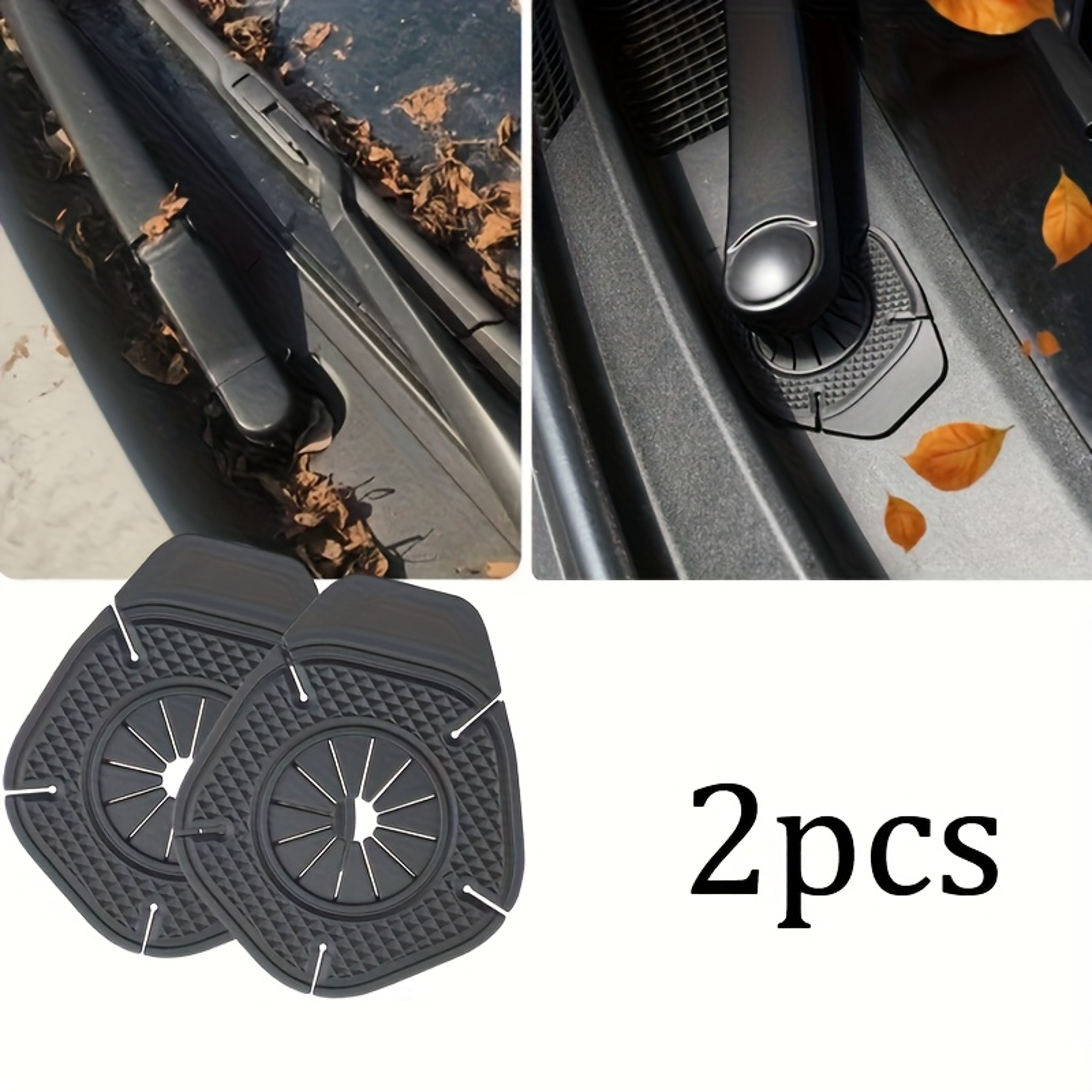 Universal Silicone Dust Covers for Car Windshield Wiper Arm Hole Protection - Fits All Vehicle Models – view 1