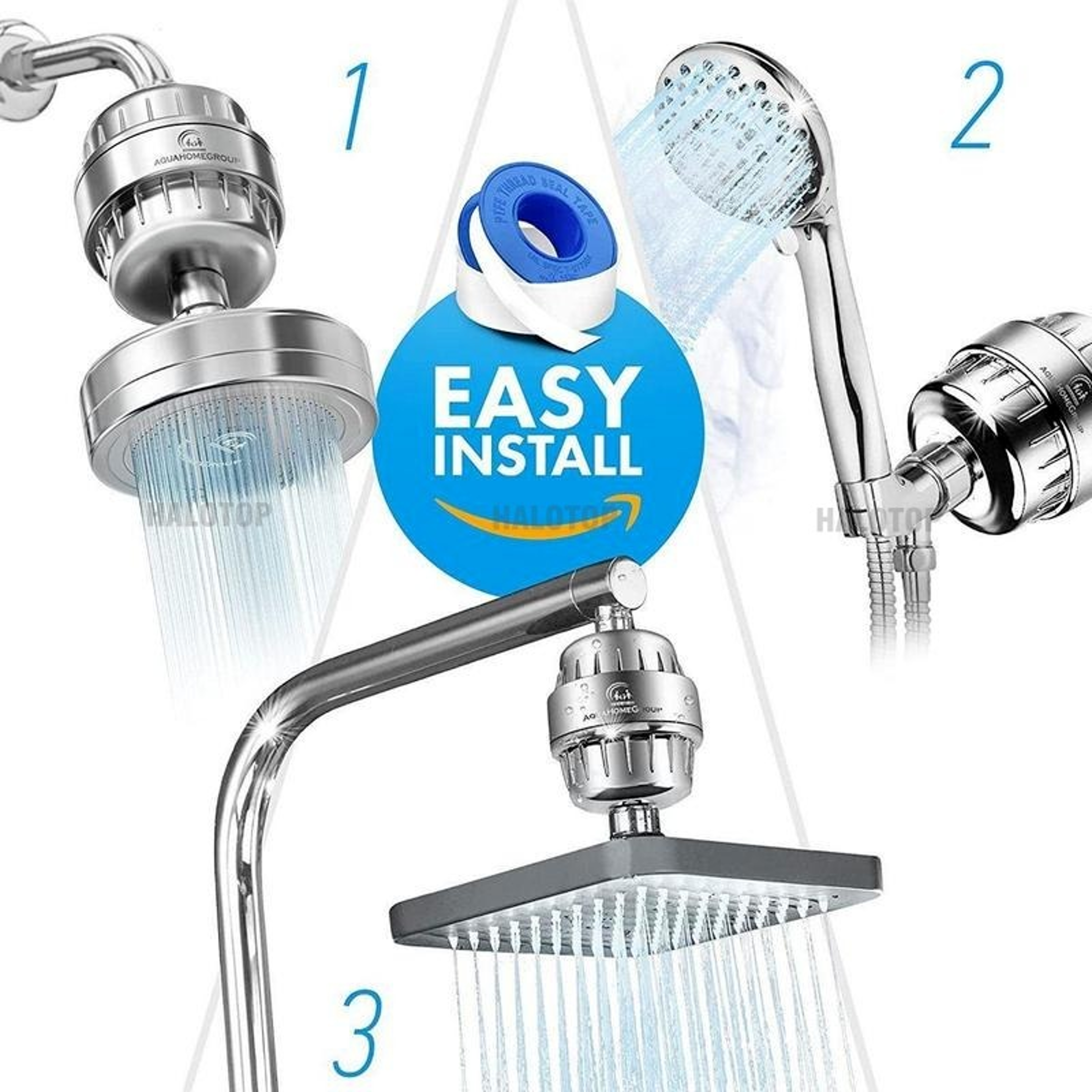 Filtered Shower Head for Hard Water, Remove Chlorine, Kitchen Faucet Filtration, Heavy Metals Removal – view 6