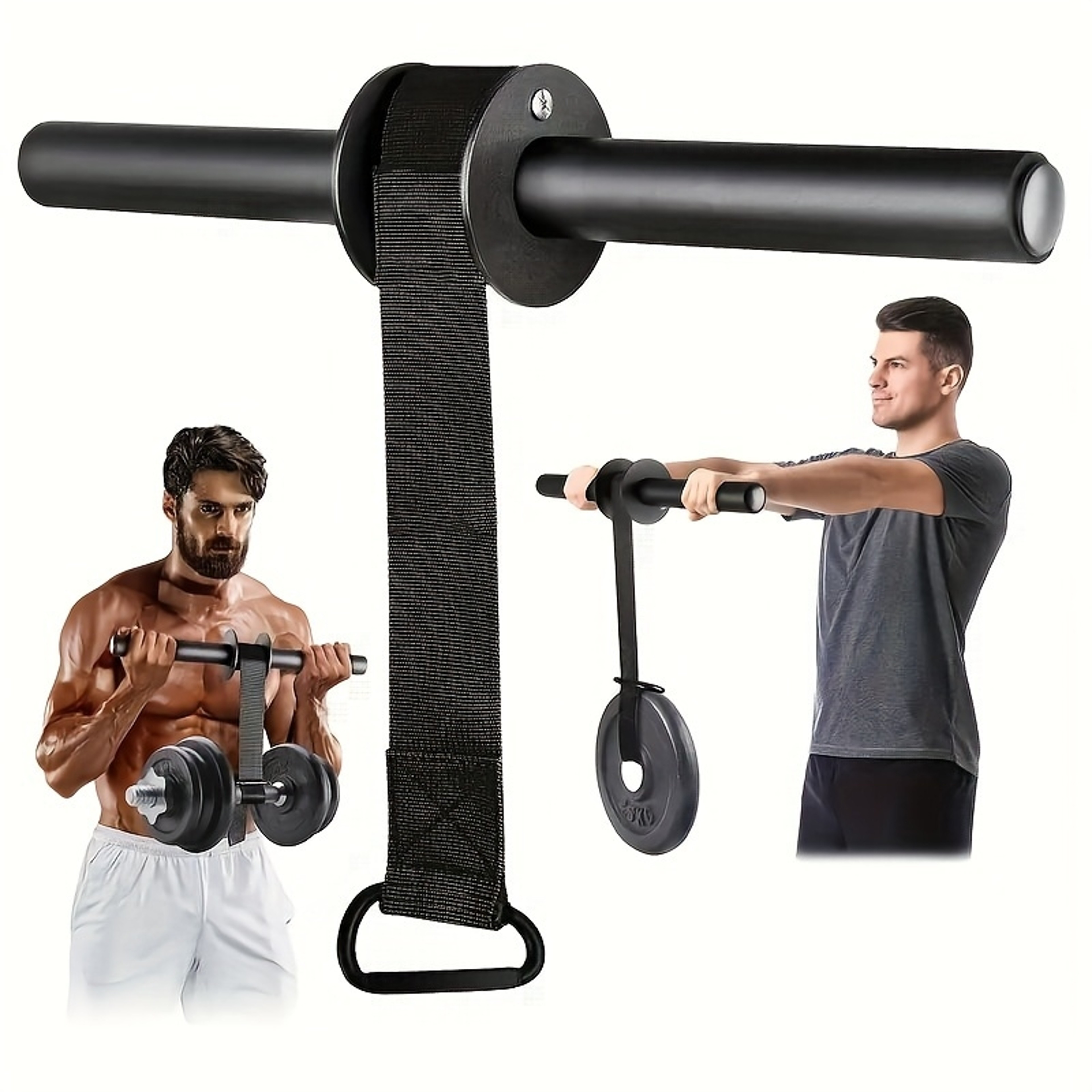 Muscle Training Stick, Iron Wrist Forearm Strengthener, Strength Equipment, Outdoor Sports Gear, Black Universal Size – view 7
