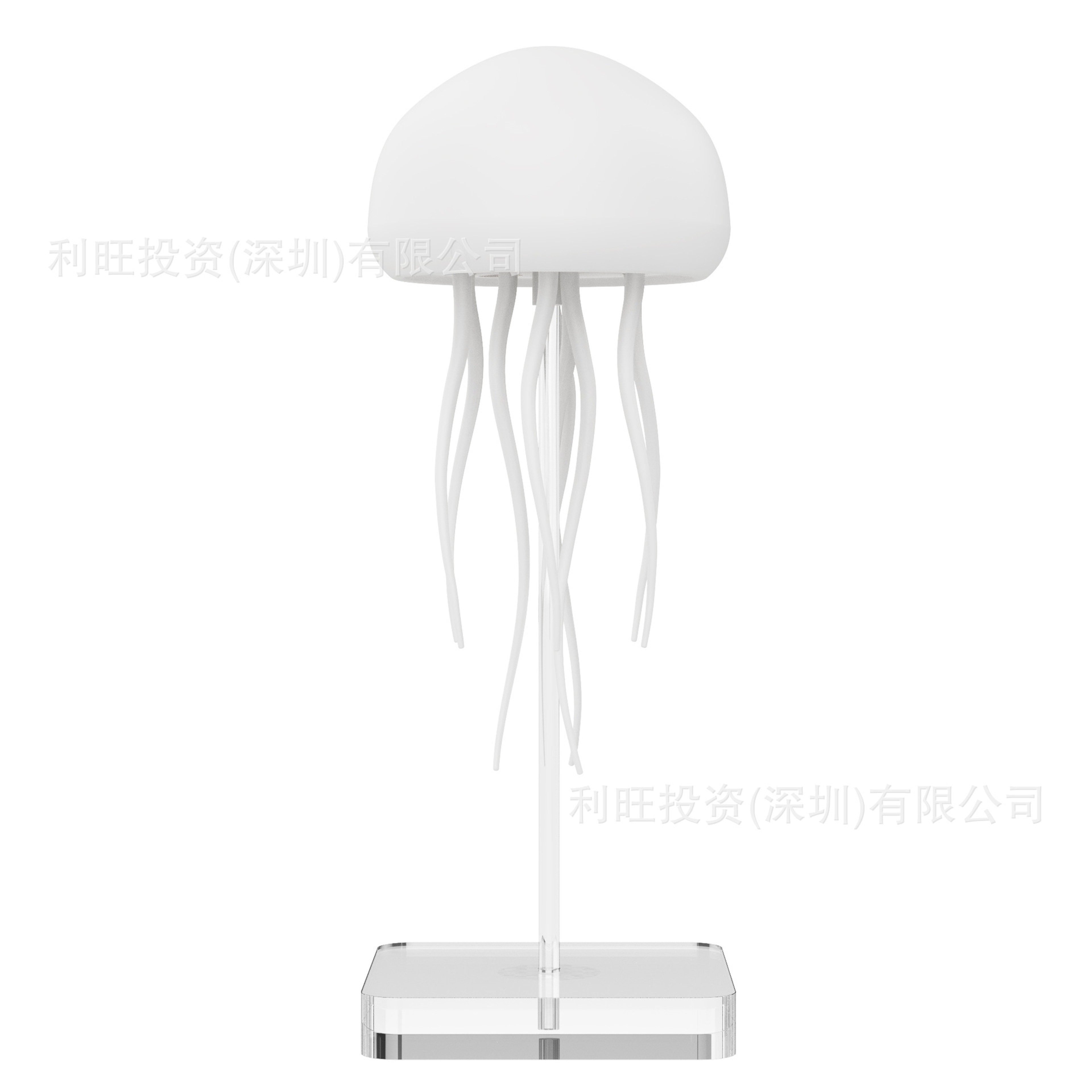 Cute Jellyfish Bedside Lamp RGB Gradient, Cartoon Jellyfish Night Light, Voice Control Type C Charging LED Night Lamp – view 8