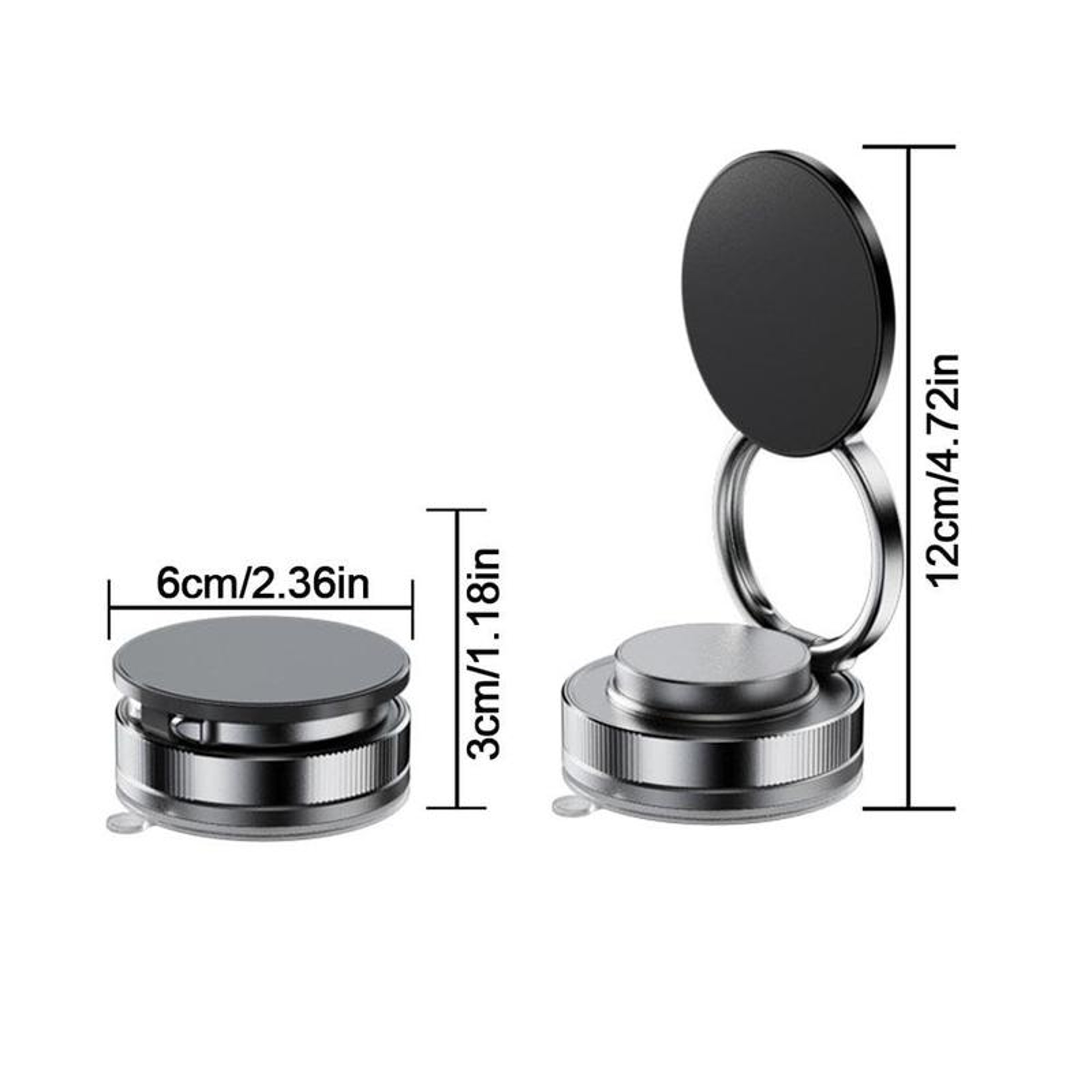 Portable Cell Phone Holder for Cars Makeup Gym, Suction Cup Phone Mount for Magsafe, Adjustable Vacuum Magnetic Phones – view 6