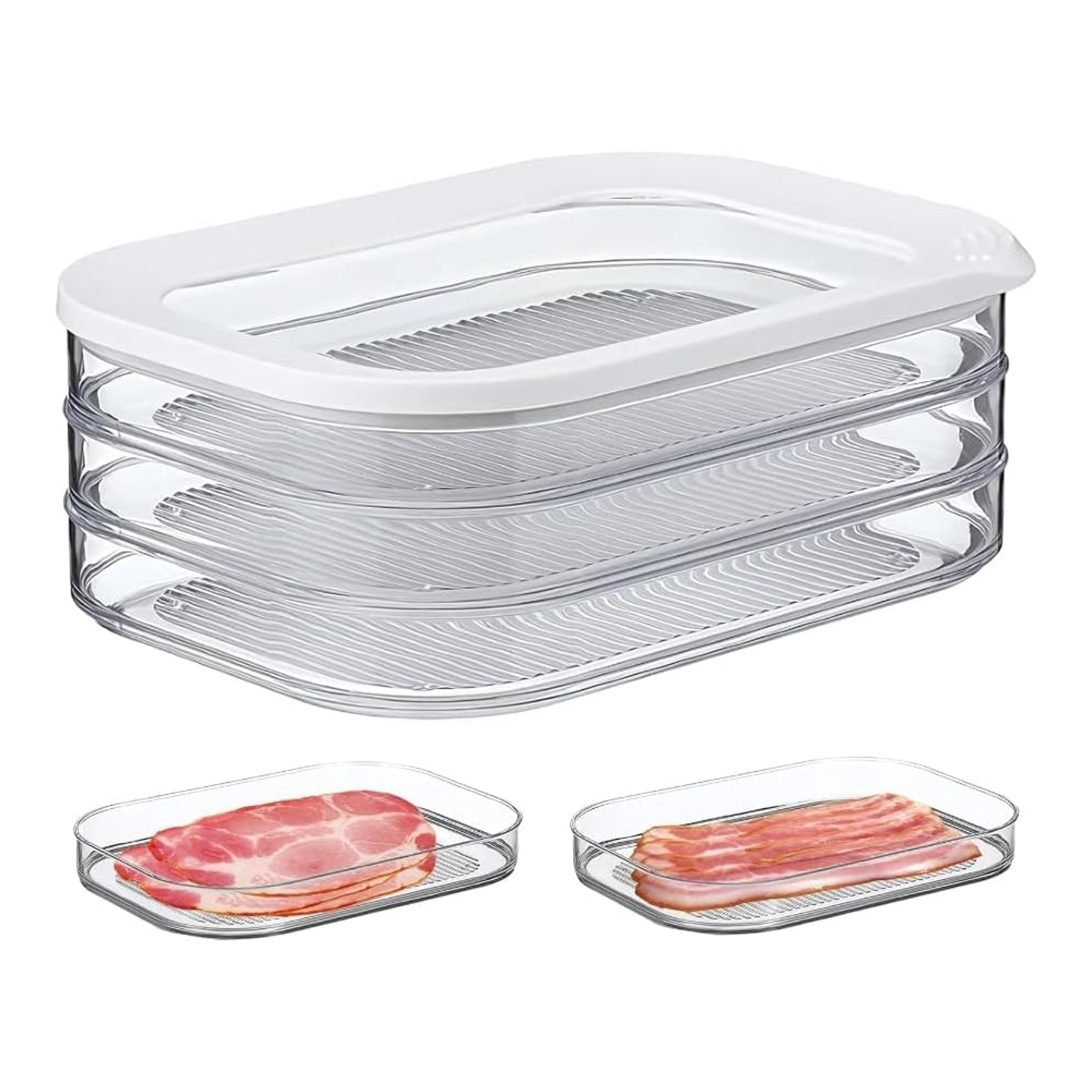 Frozen Plastic Kitchen Refrigerator, Fresh-Keeping Box With Lid Food Grade, Special Storage Box Deli Meat Containers – view 1