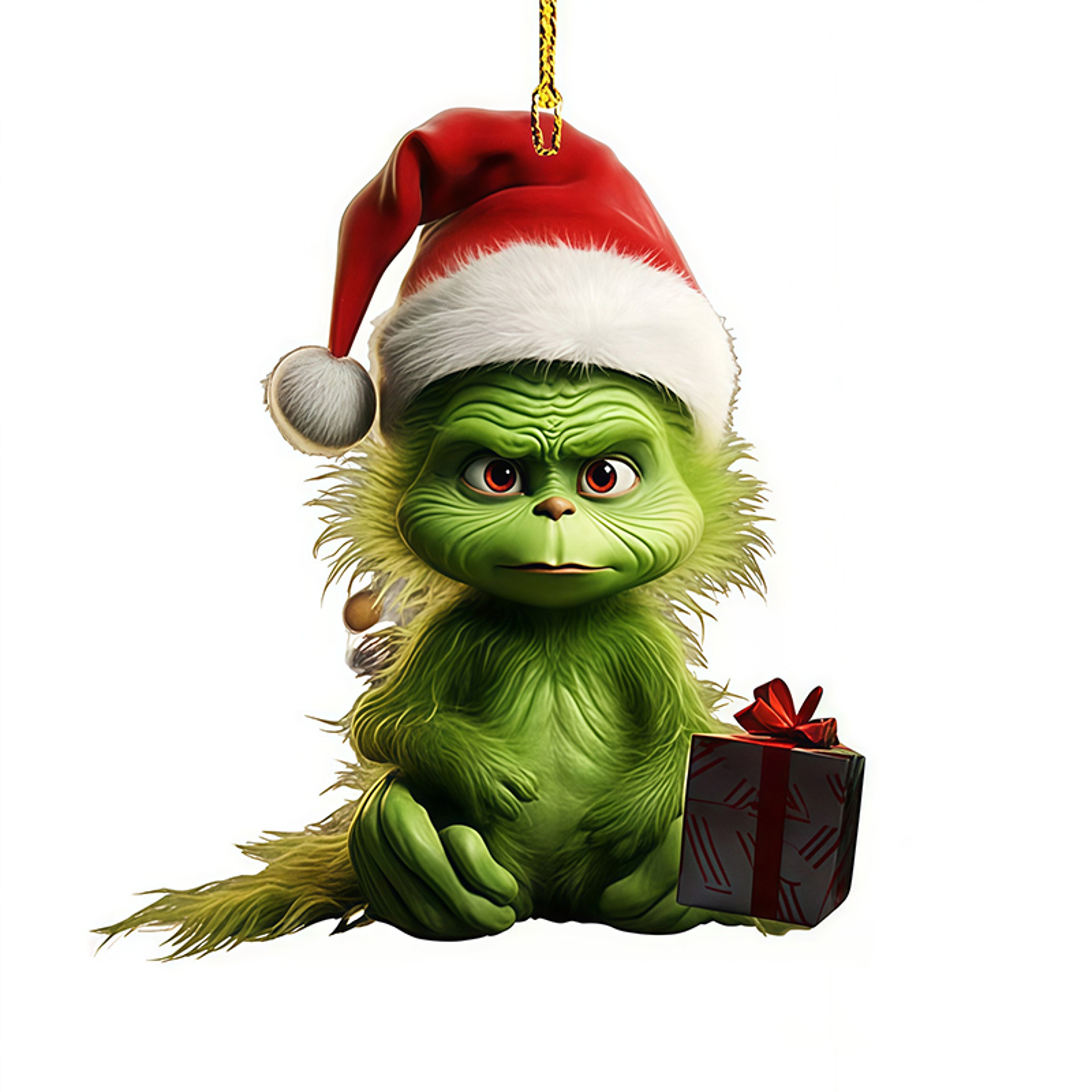 Green Grinch Christmas Tree Decoration, Creative Cartoon Pendants, Perfect for Holiday Home Parties and Birthday – view 5