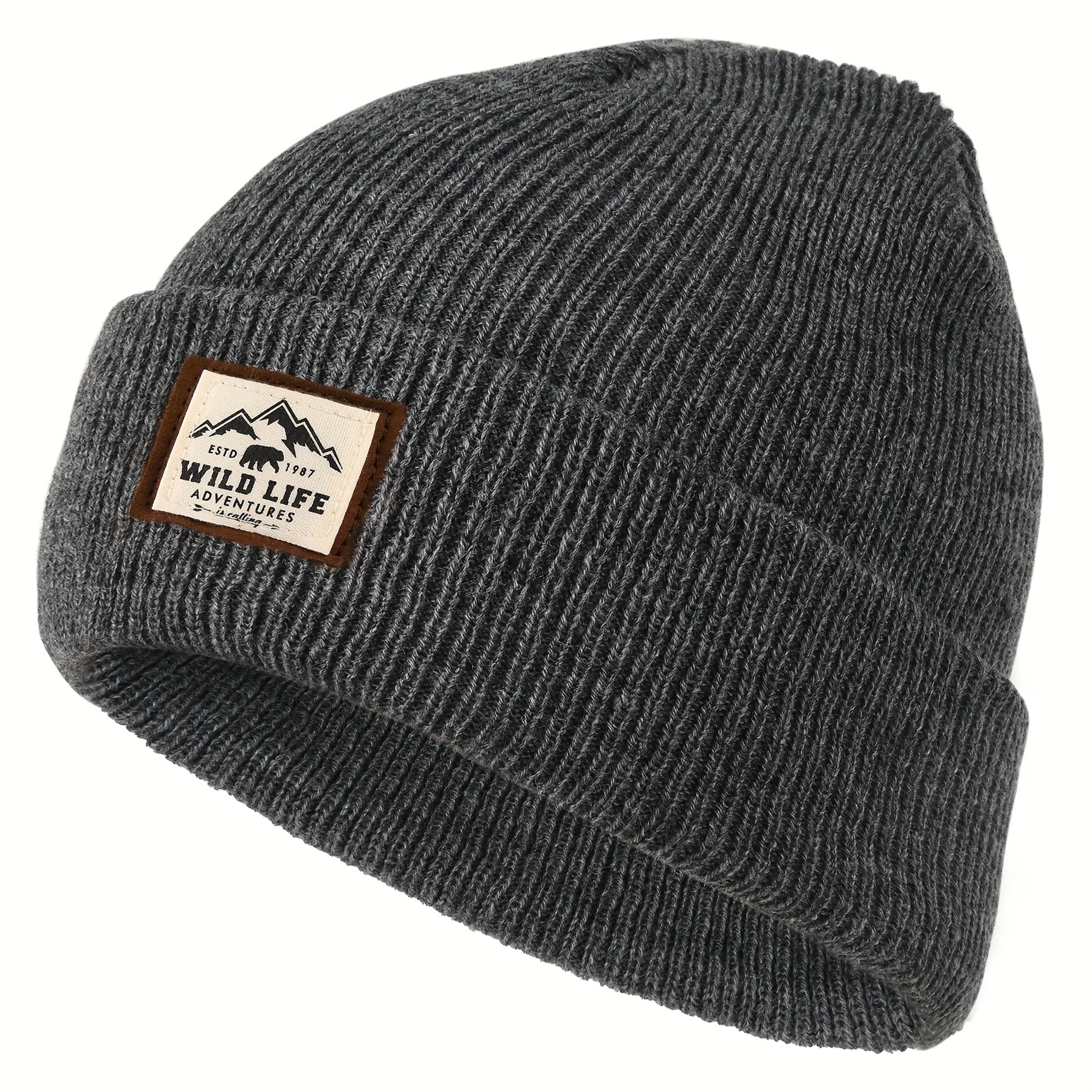 Windproof Winter Autumn Knitted Beanie Hat Soft Elastic Cycling Skull Cap Warm Hiking Camping Headc 10