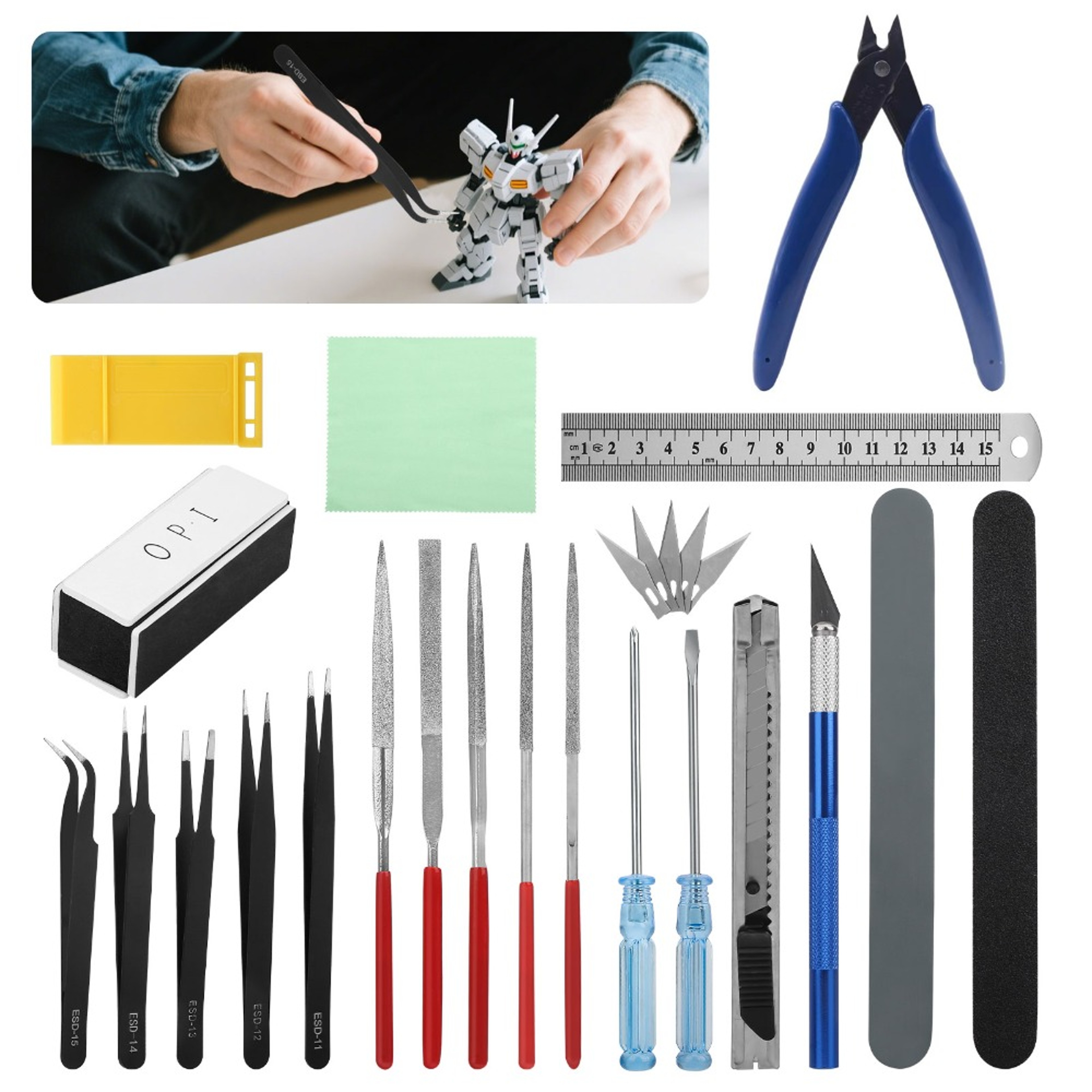 Professional Crafting Set - Multifunctional Assembly Tool Kit for Gundam, Car & Toy Models – view 1