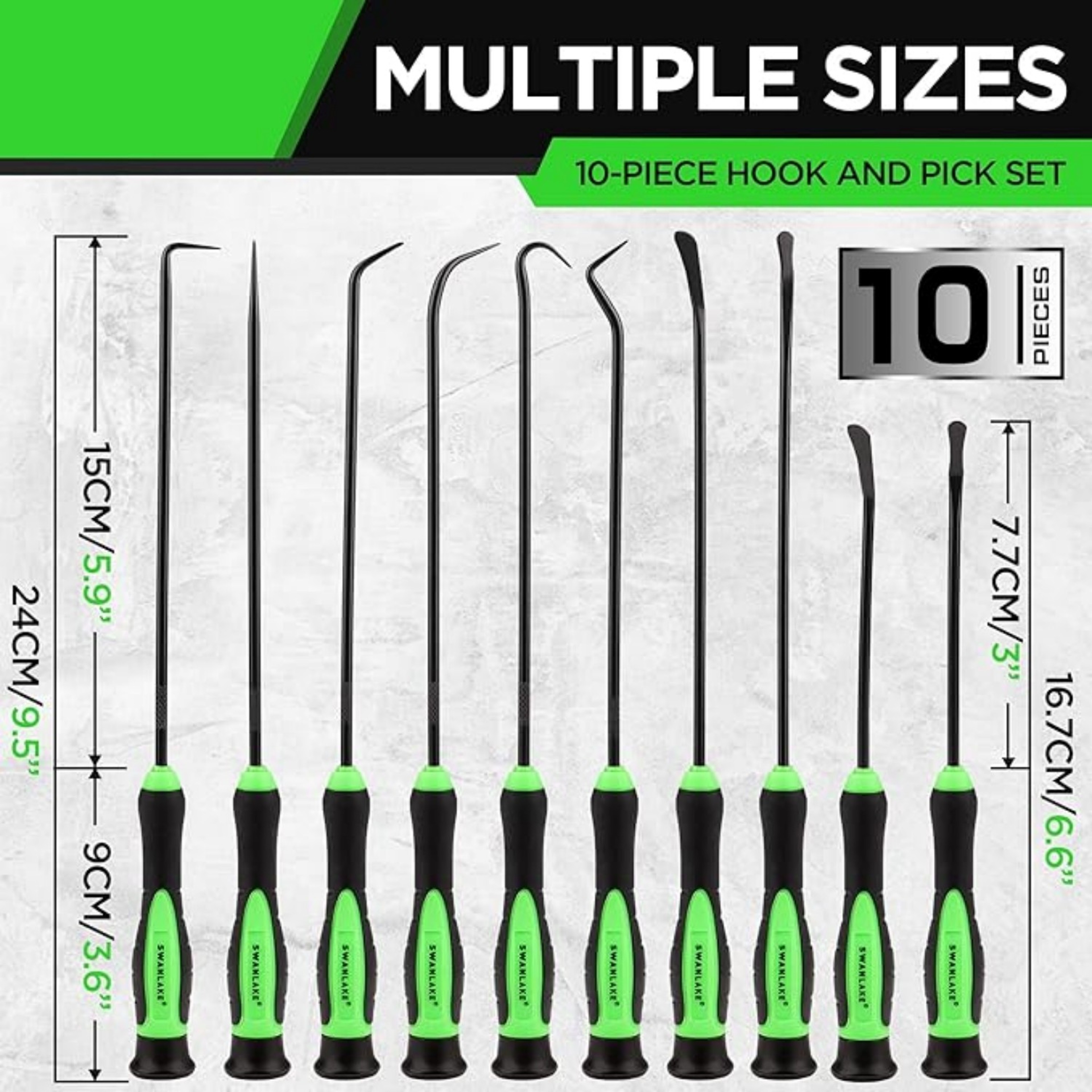 Pick Tool Set for Car Auto Oil Seal, O-Ring Gasket, SWANLAKE Hook and Pick Remover with Puller Tools – view 2