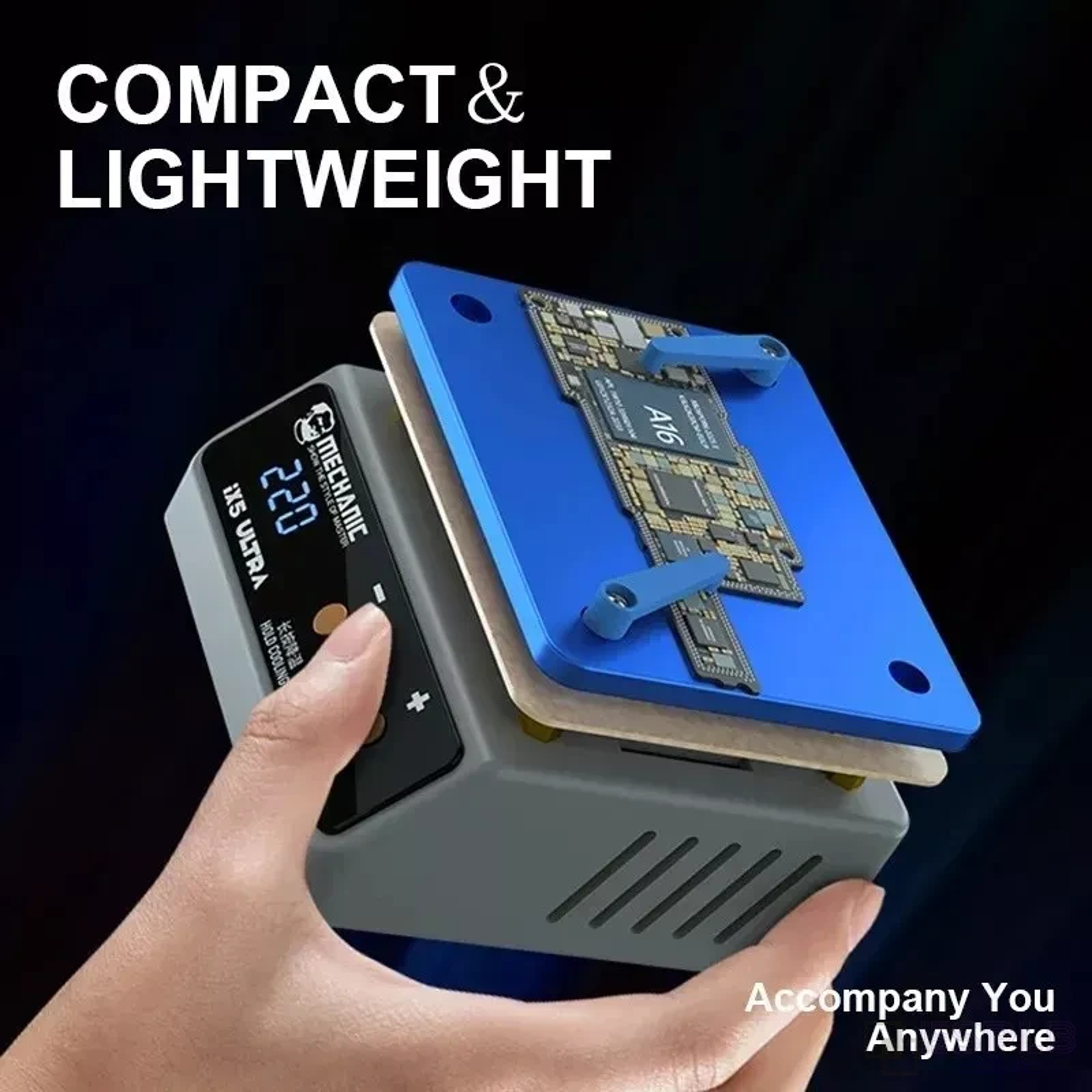 Preheating Platform for Motherboard Repair, Lightweight Ultra Universal Heating Clamp for Fast Layering – view 4