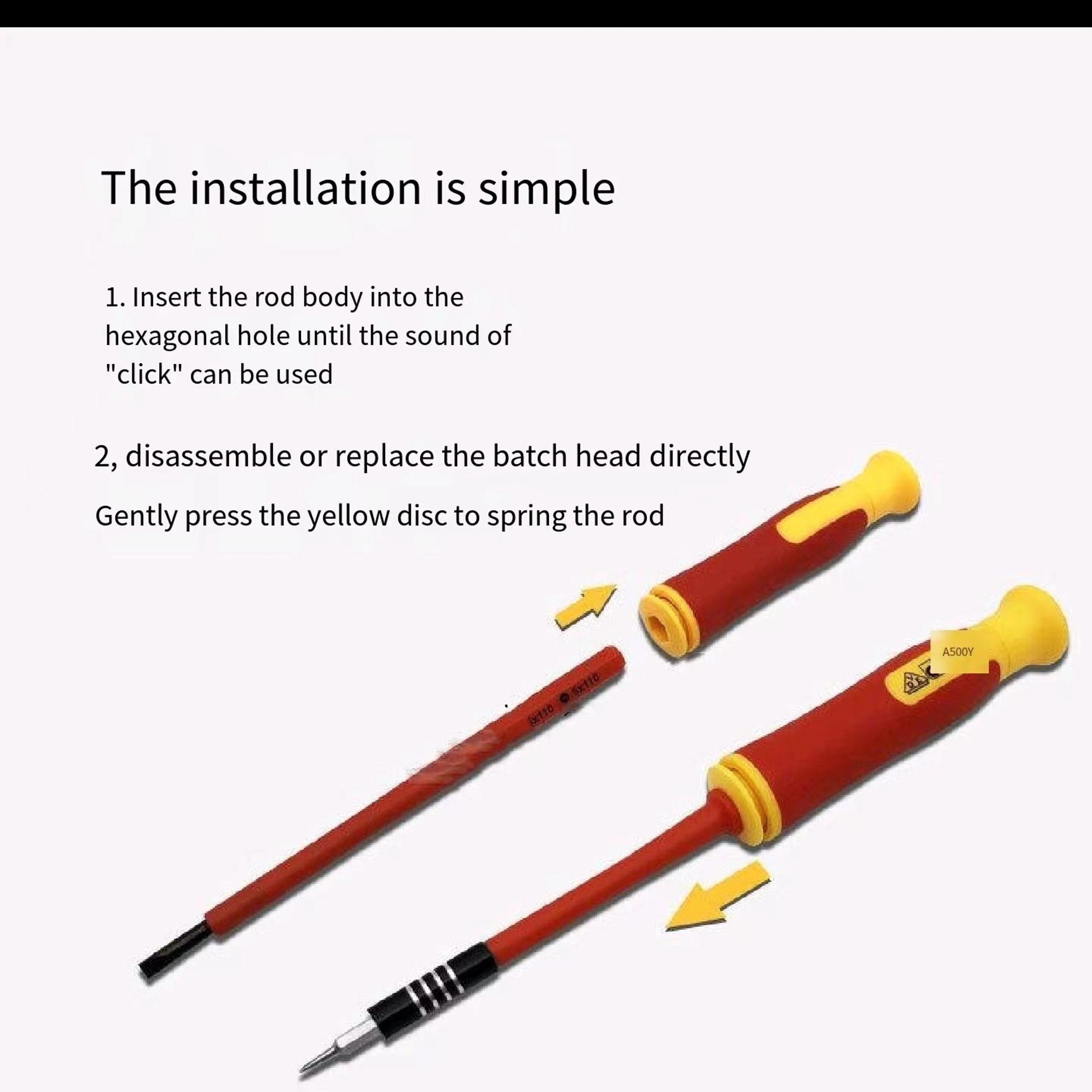 Anti-Electric Insulated Screwdriver Set for Home, Mobile Phone Repair, Electrician Special-Shaped Tools – view 4