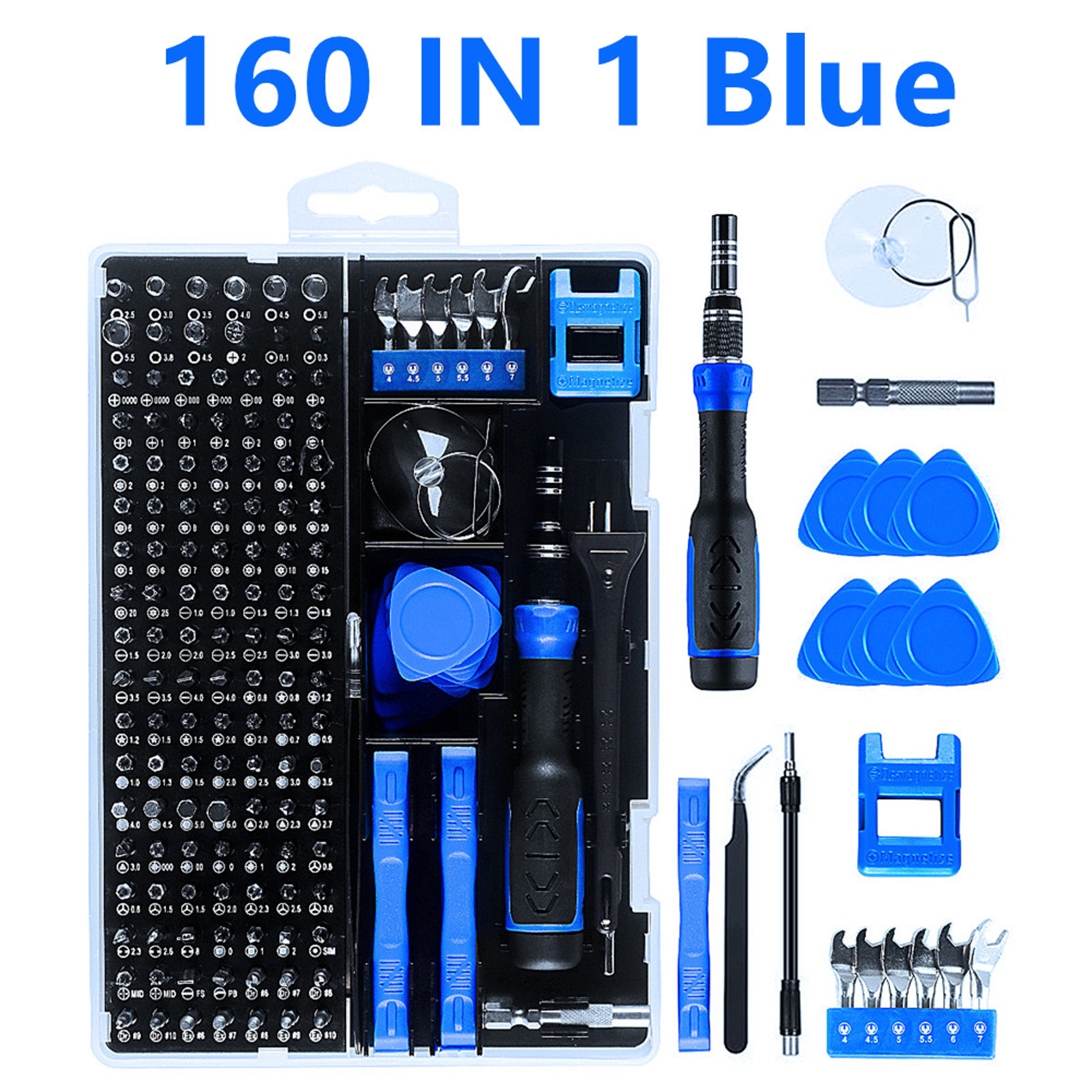 Magnetic Screwdriver Set With Torx Phillips  Hex Bits For IPhones Xiaomi Watches PCs 6
