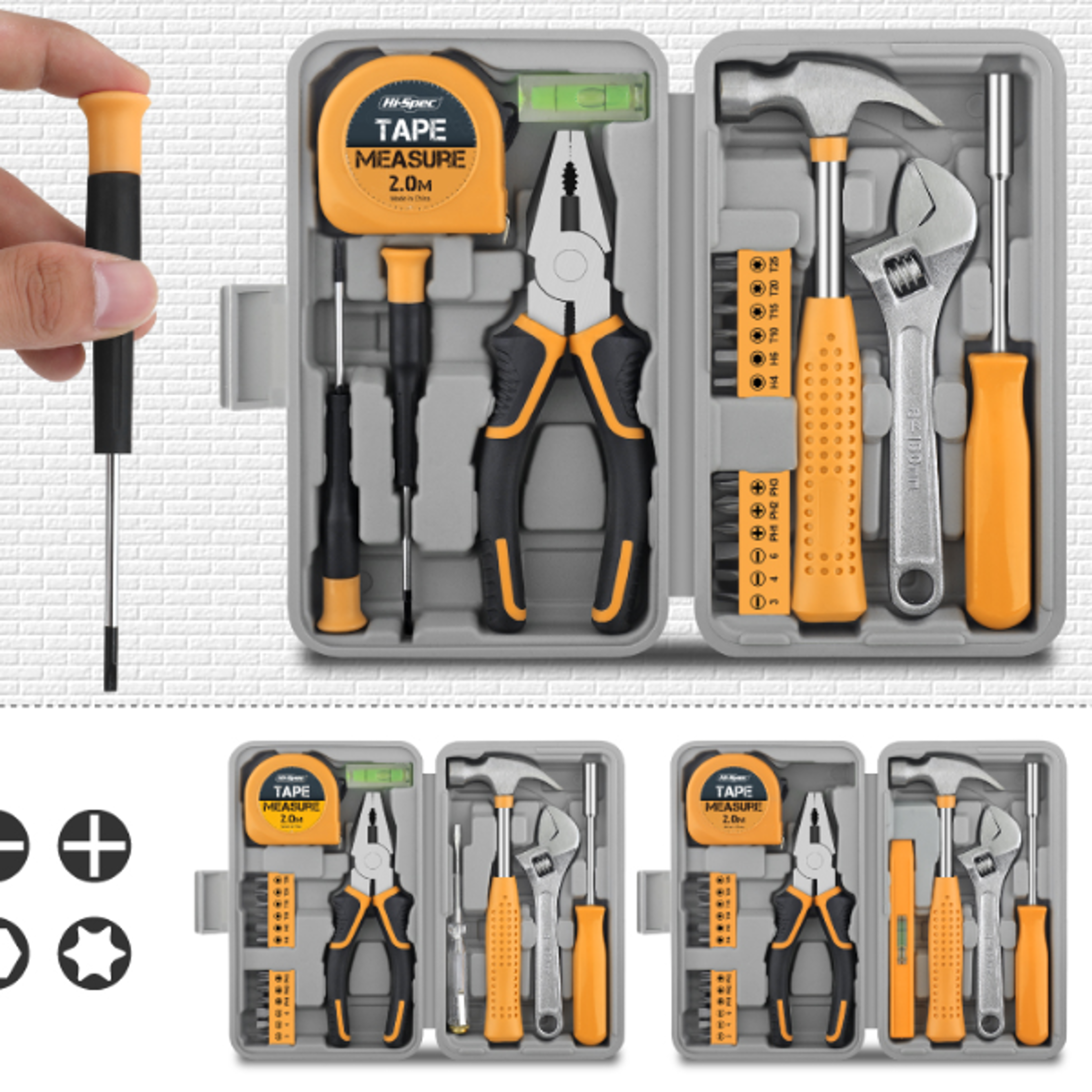 Precision Screwdriver Set Compact Home  Office DIY Hand Tool Kit Set for Household Improvement Rep