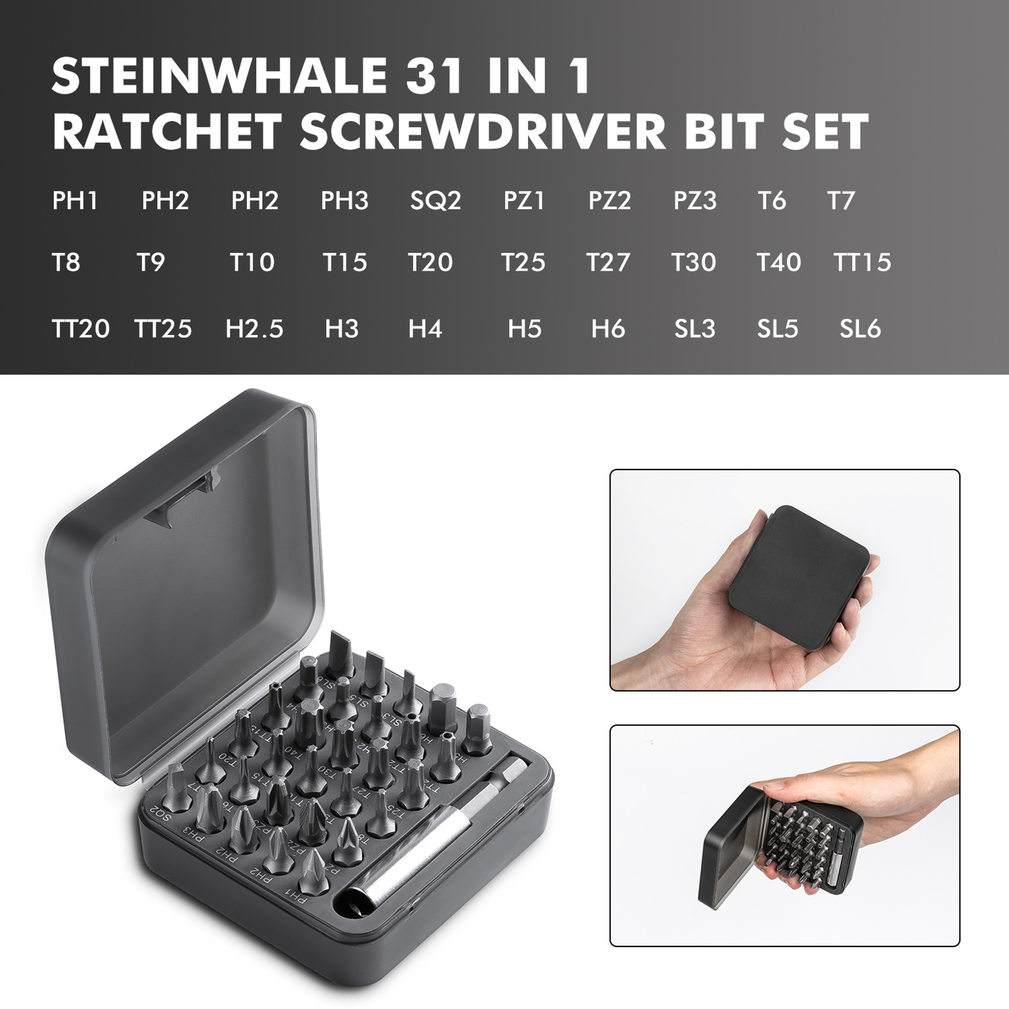 Multi-Function Magnetic Screwdriver Set, DIY Hand Tool Kit, Home & Computer Repair Tools – view 3