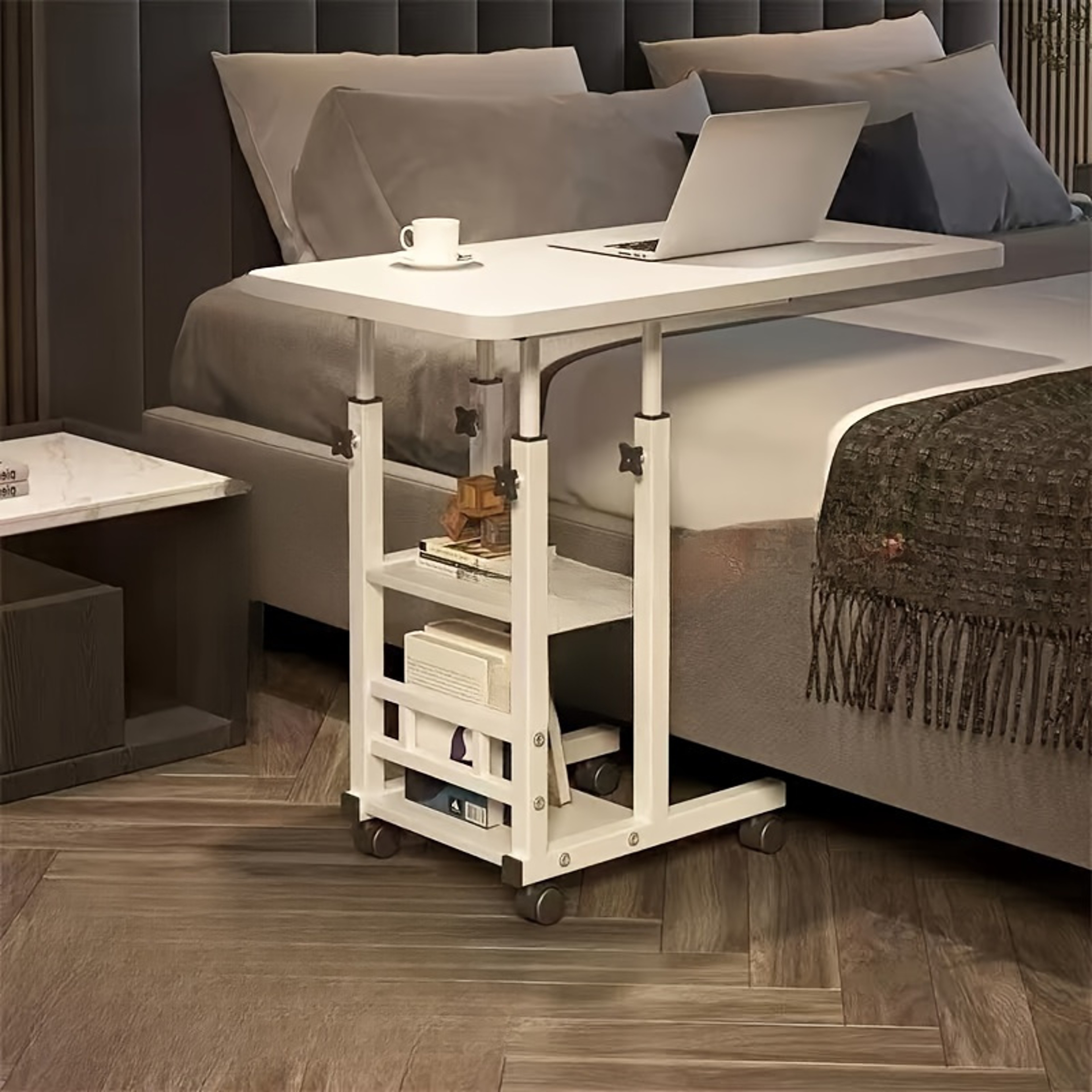 Portable Non-Wooden Multifunctional Adjustable Table, Expandable and Foldable, Ideal for Home Office – view 1