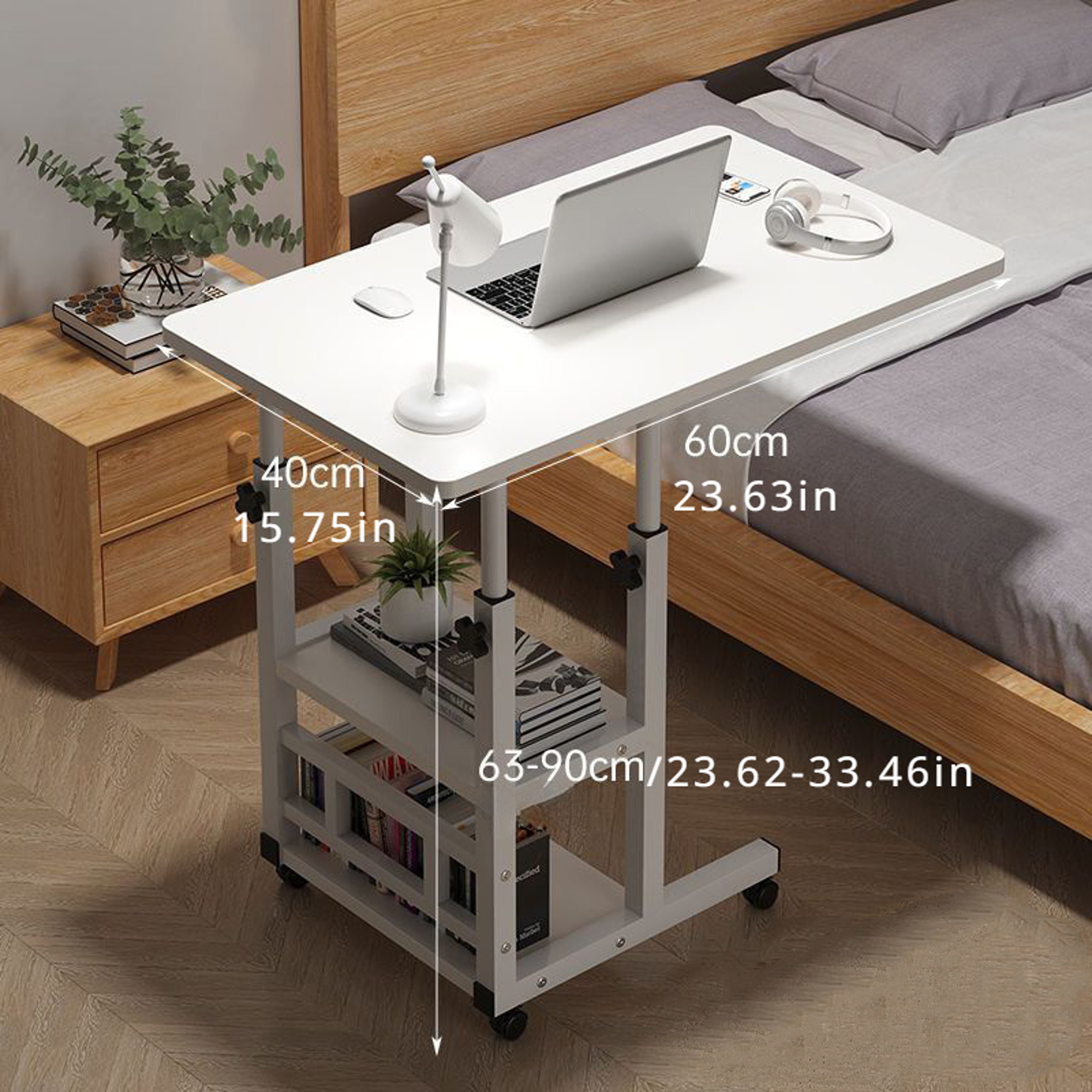 Portable Non-Wooden Multifunctional Adjustable Table, Expandable and Foldable, Ideal for Home Office – view 4