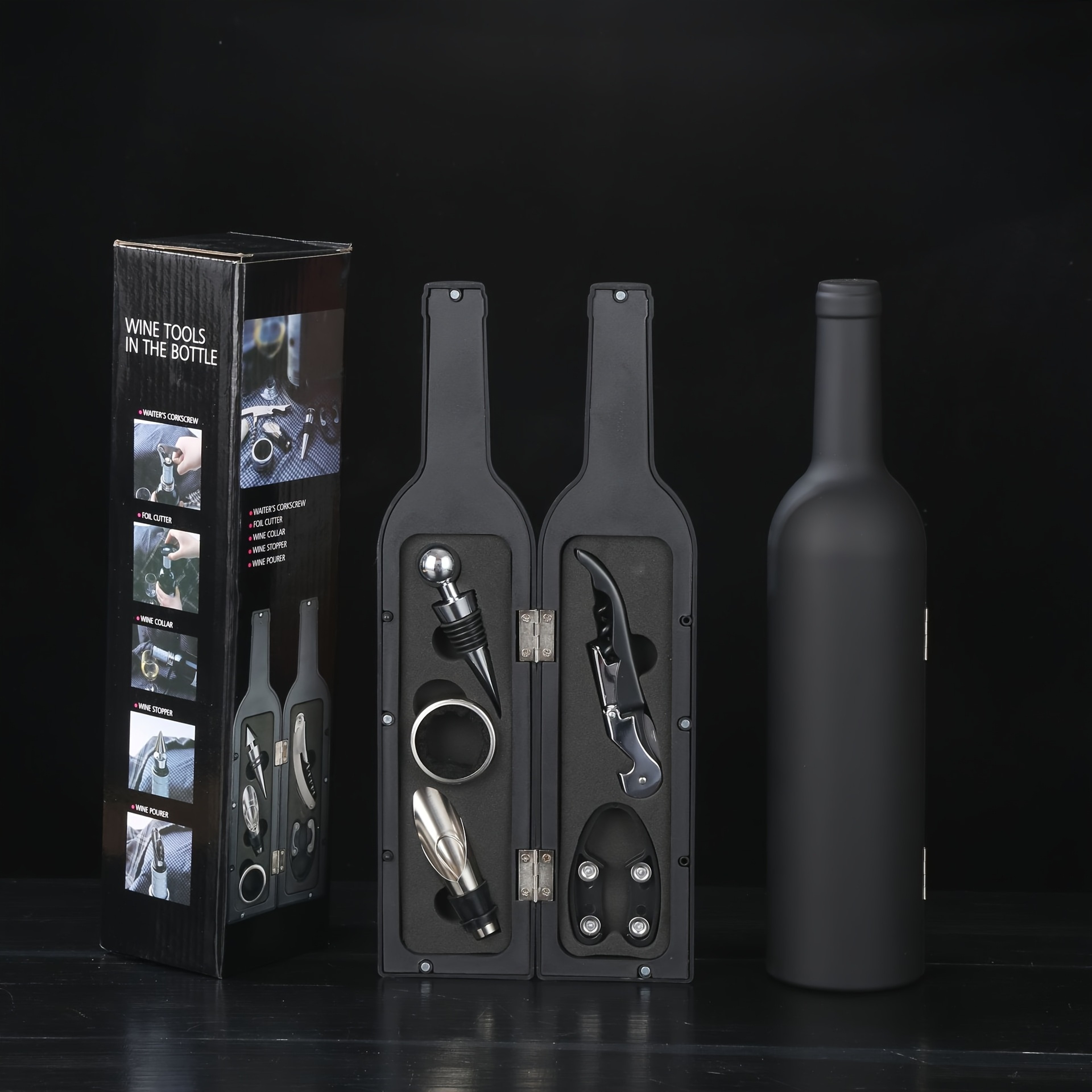 Wine Tool Kit Set With Corkscrew Premium Accessories For Travel Home Bars  Gifts 0