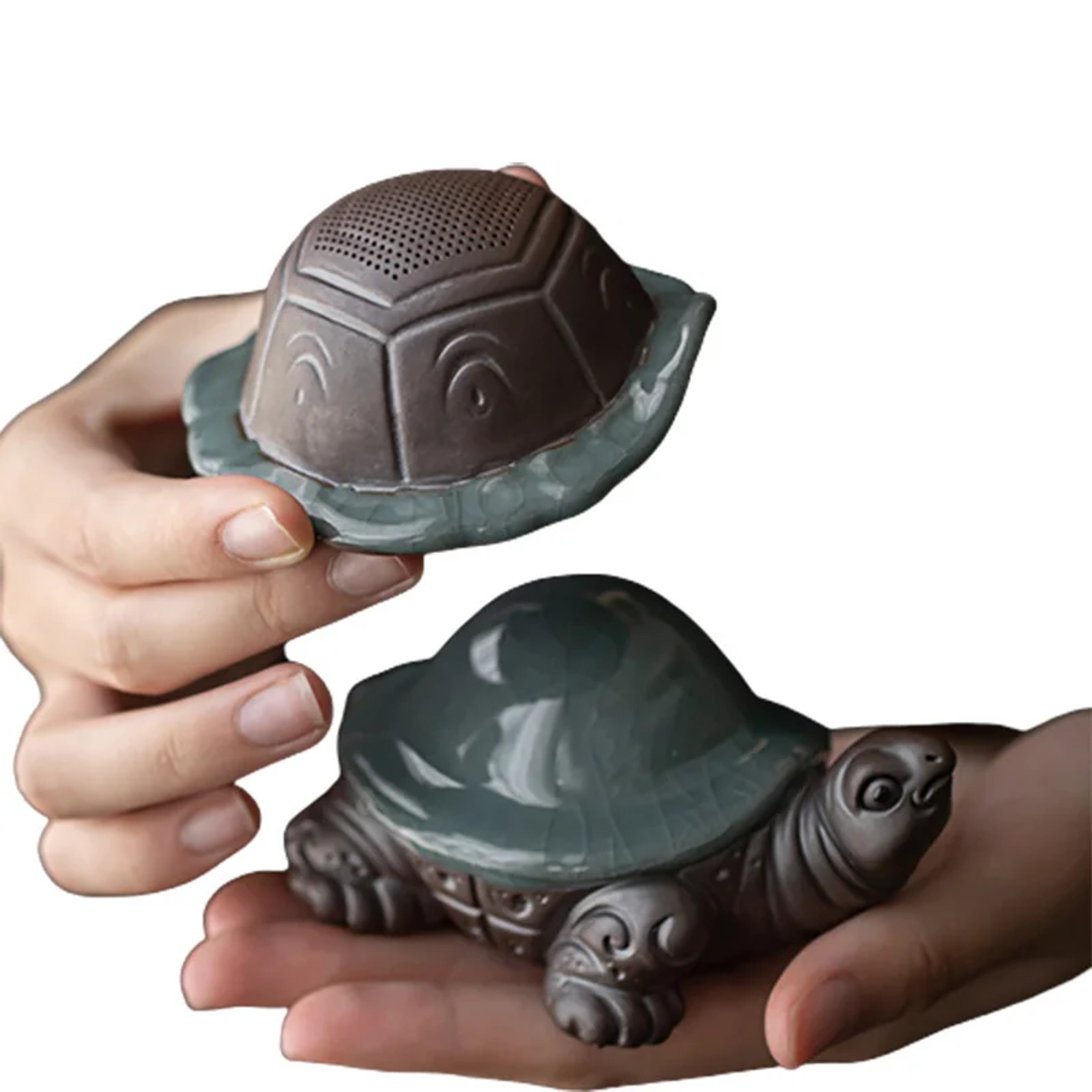 Cute Animal Statues, Ceramic Turtle Tea Set Filter, Chinese Kung Fu Tea Set for Decoration – view 7