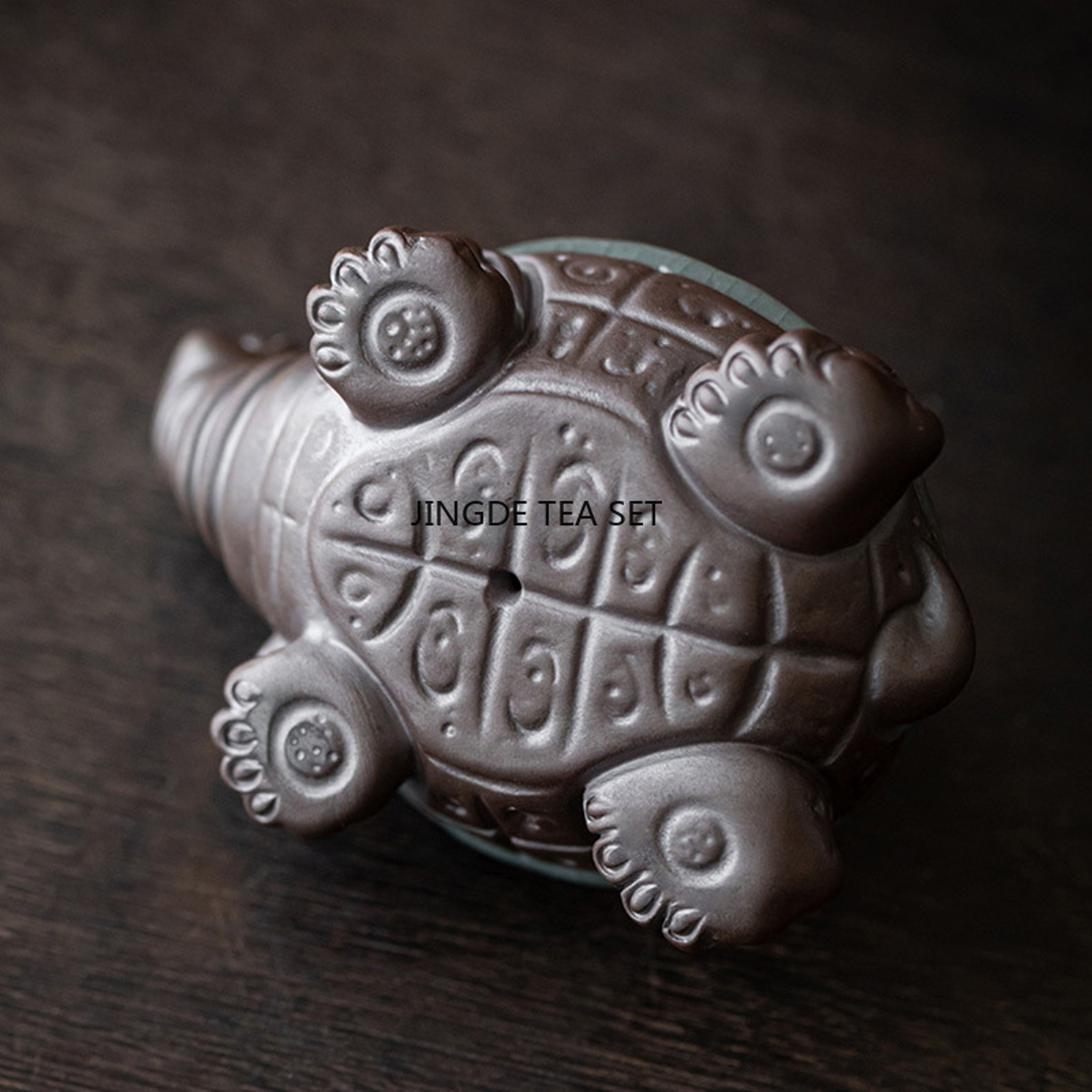 Cute Animal Statues, Ceramic Turtle Tea Set Filter, Chinese Kung Fu Tea Set for Decoration – view 5