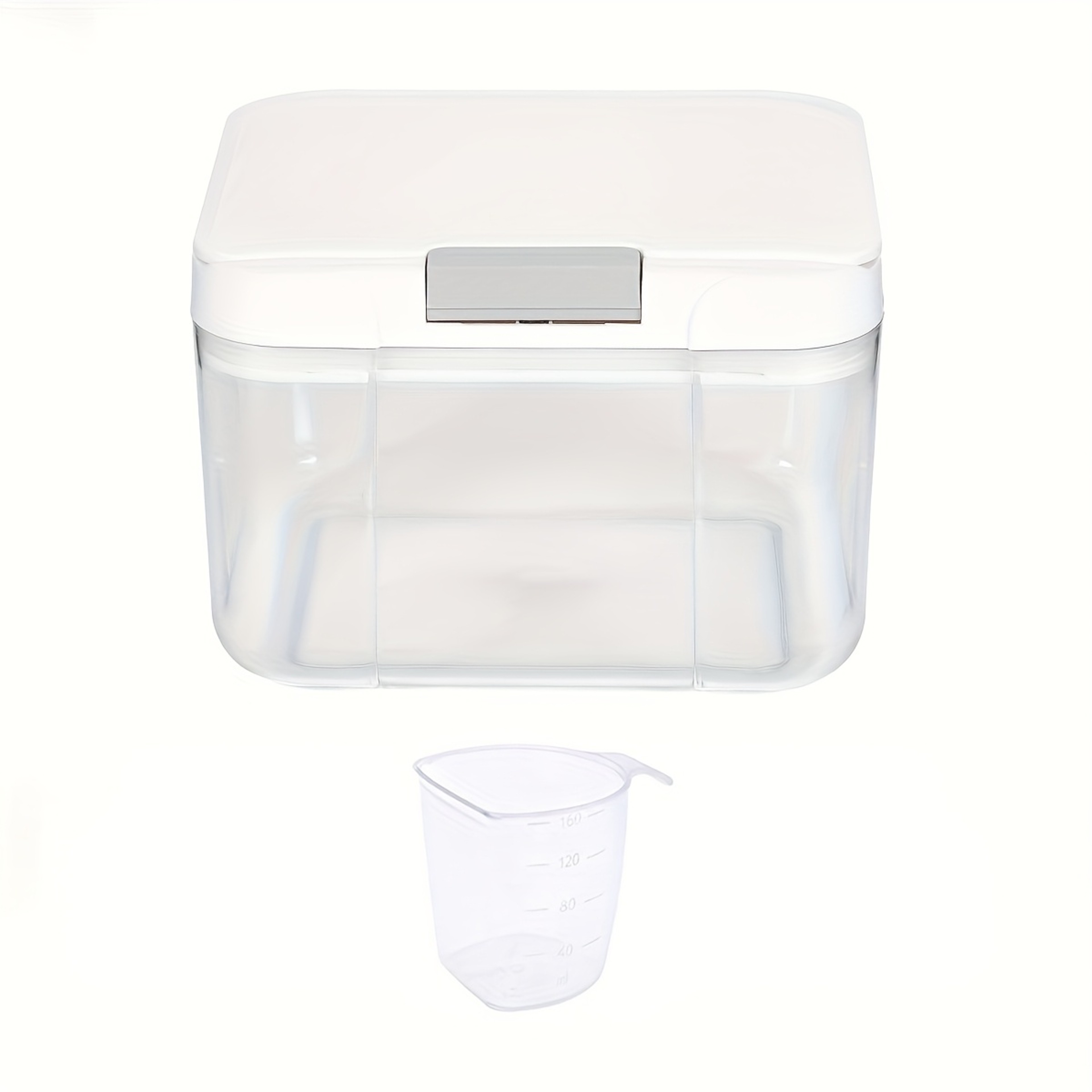Pod Storage Container, Laundry Pod Holder Compatible with Tide, Powder Containers with Pop up Lid and Scoop Organizer – view 7