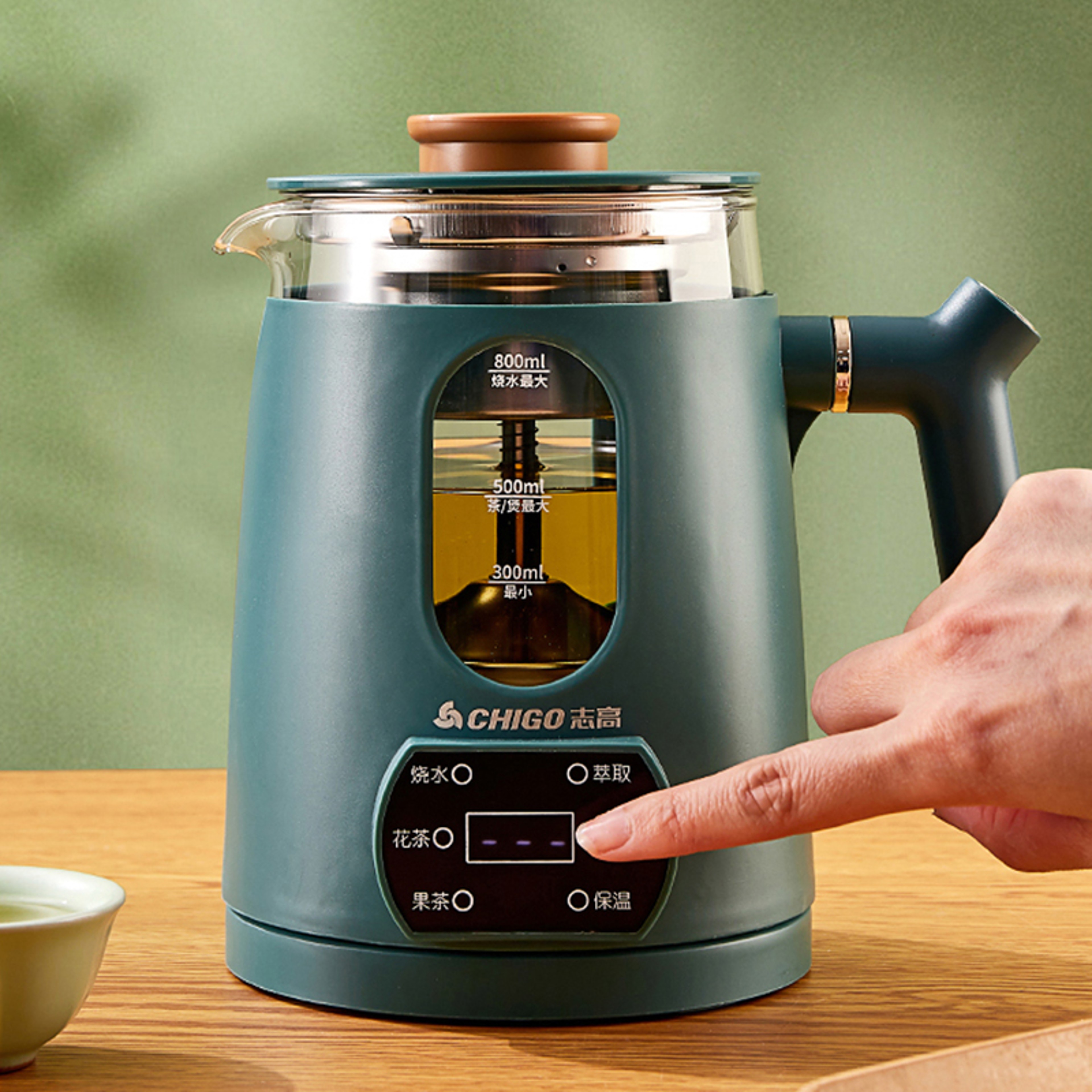 Automatic Steam Spray Teapot, Multifunction Electric Kettle with Filter, Glass Health Pot – view 4