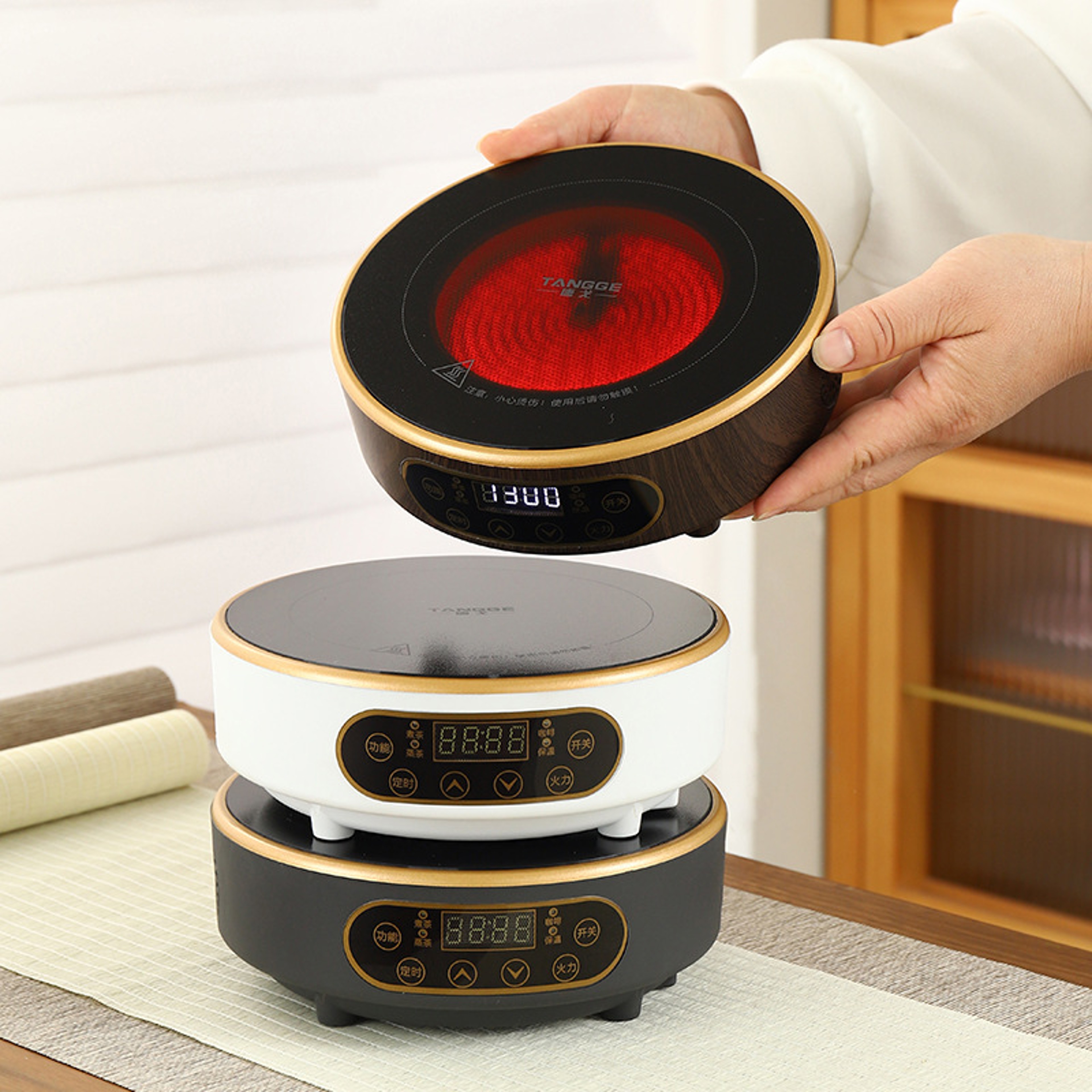Electric Hot Plate Heater Stove, Gear Heating Furnace Mini Tea Maker – view 2