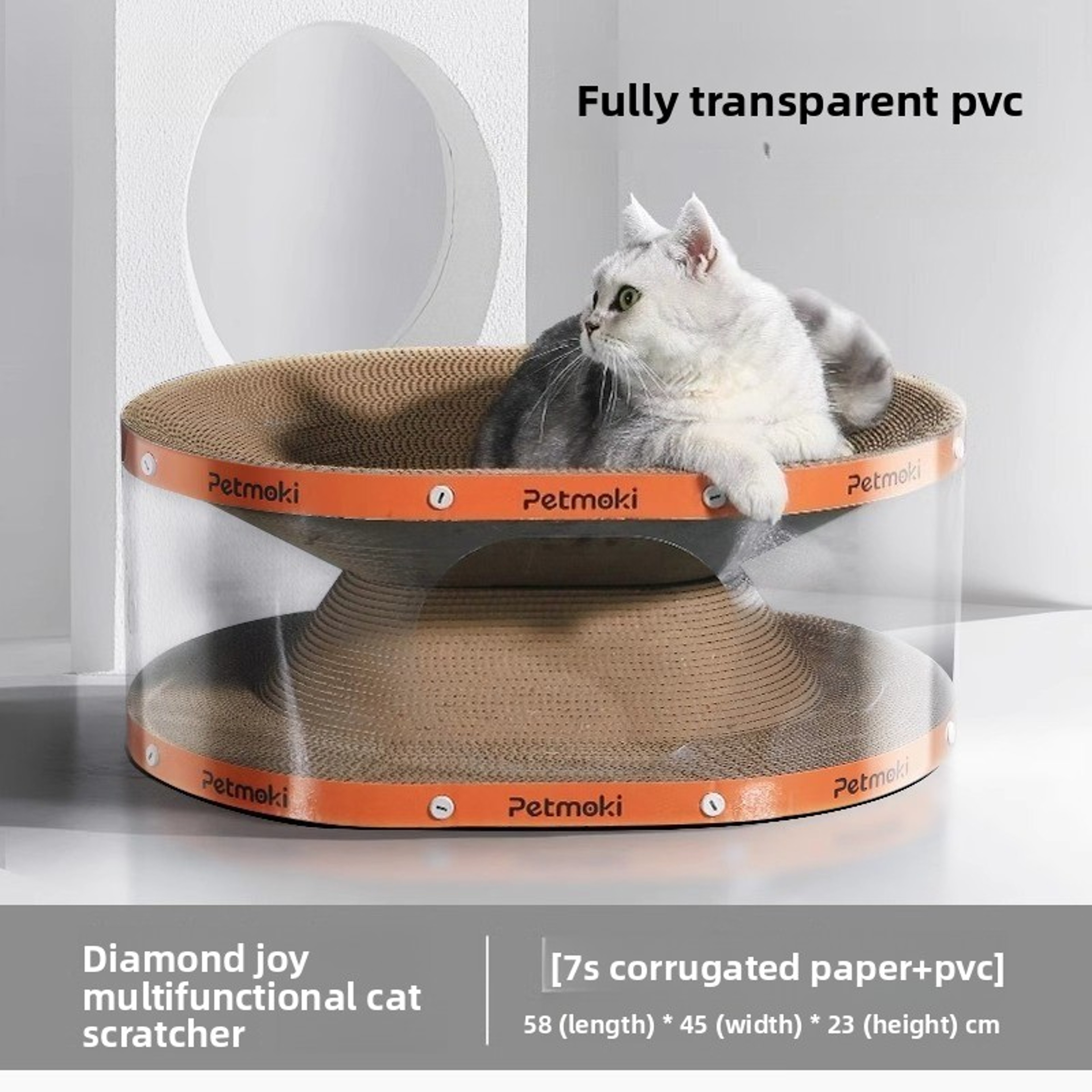 Cat Bed, Scratching Pad & Burrowing Tunnel Toy for Cats – view 6