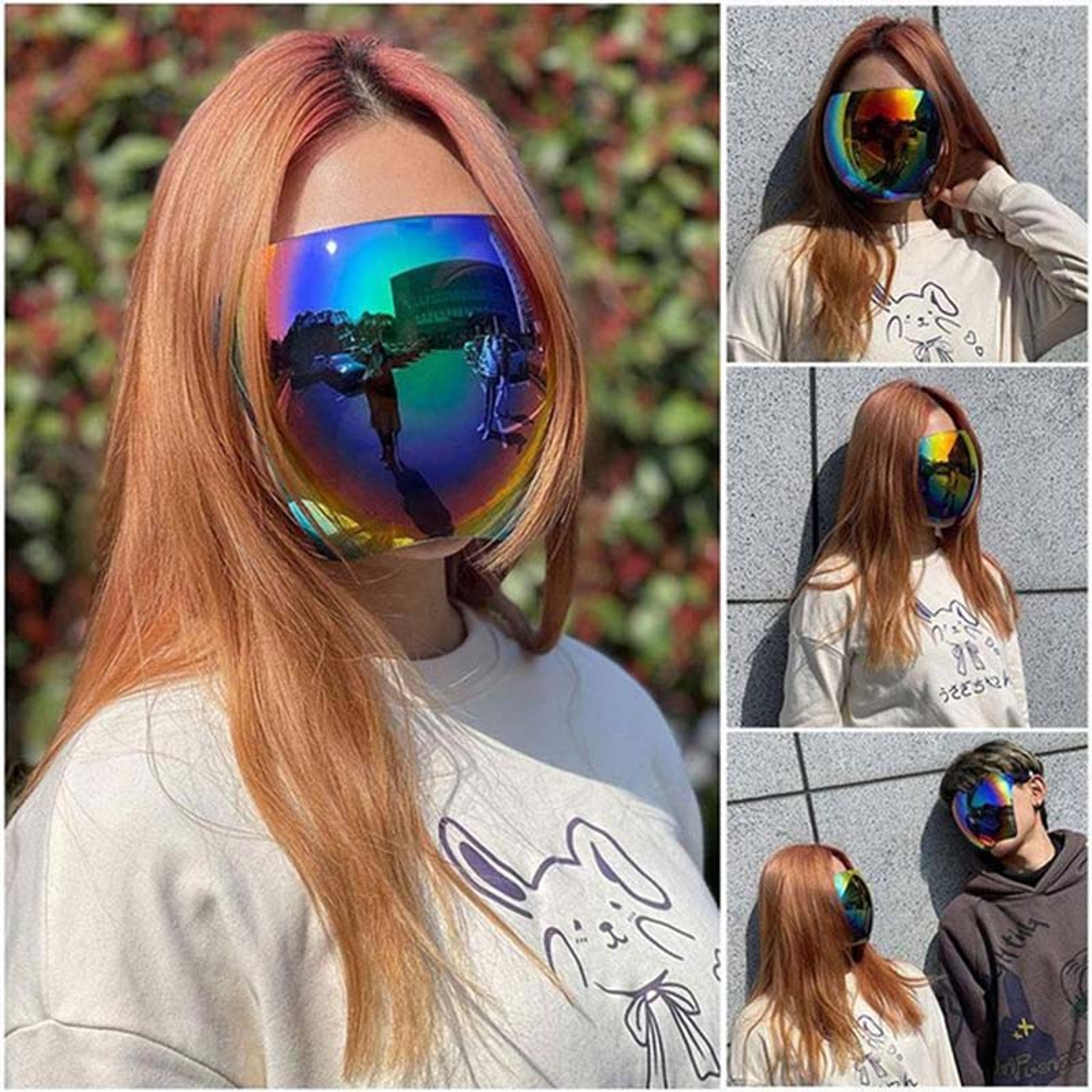 Full Face Protective Sunglasses Women Men AntiSpray Goggles With Spherical Lens Safety Glasses 1