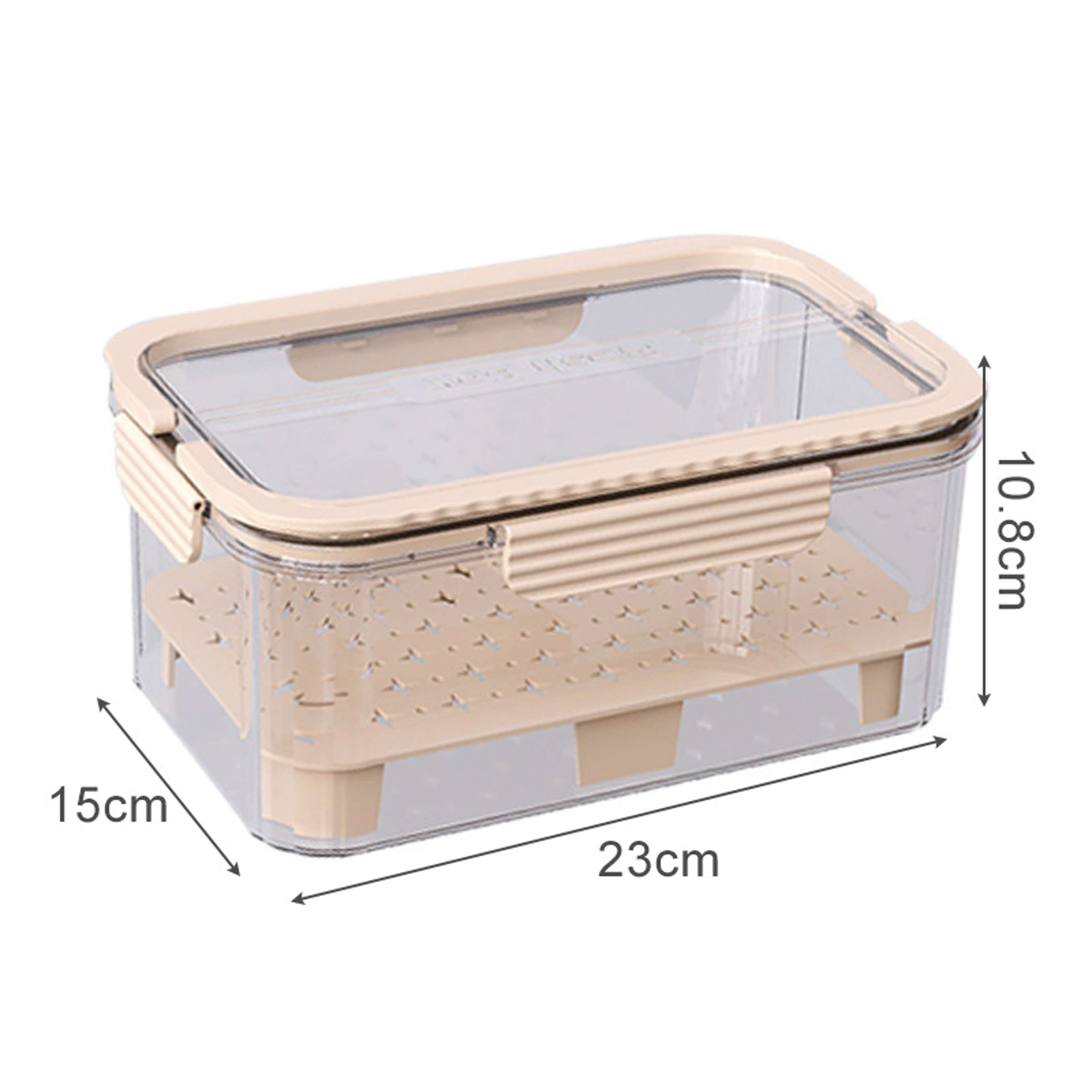 Sealed Storage Box For Fruit Portable Handheld Food Preservation Box Kitchen Organizer For Picnic C 6