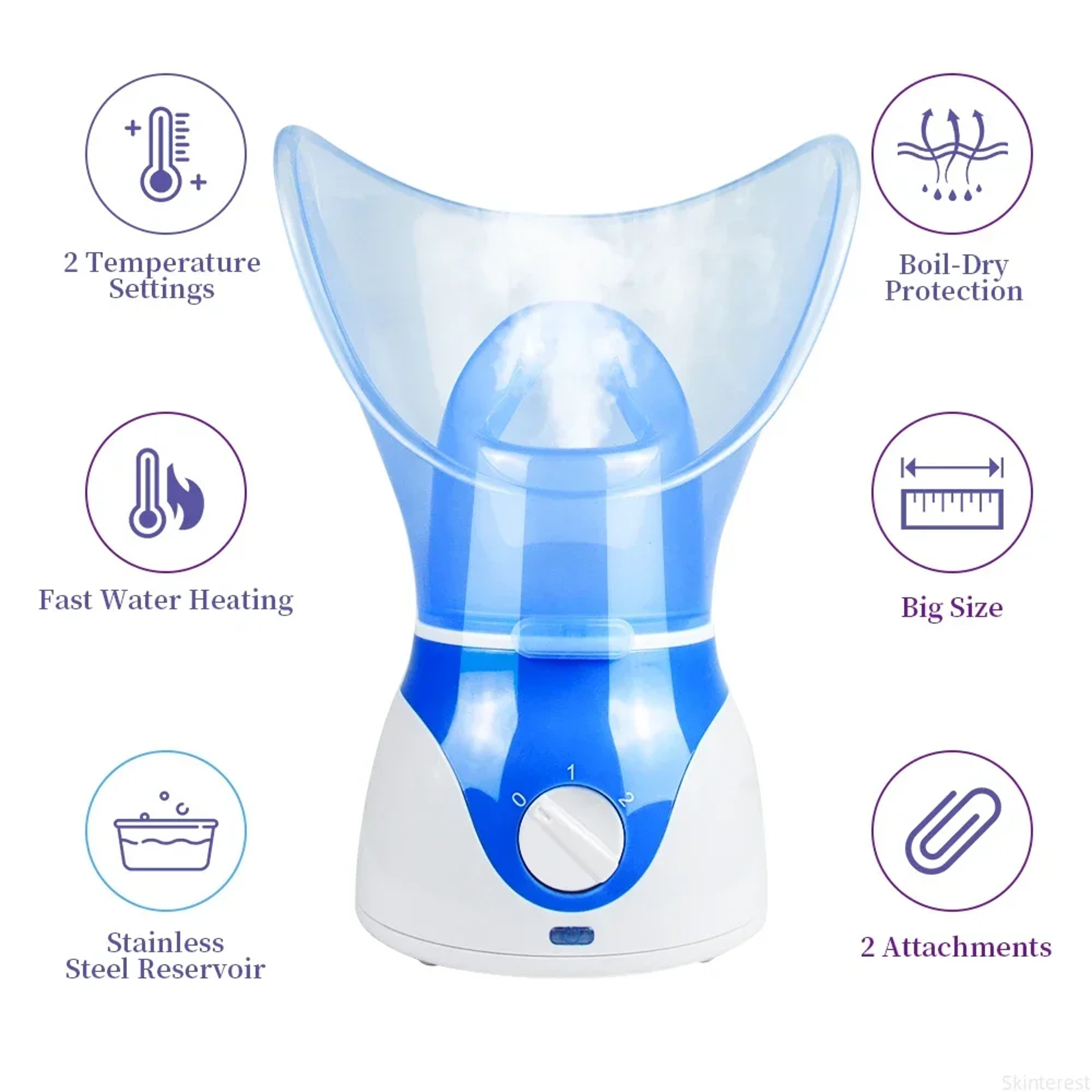 Pore Cleaner Facial Heating Sprayer Skin Moisturizing Humidifier Atomizer Home Skin Care Tool 0