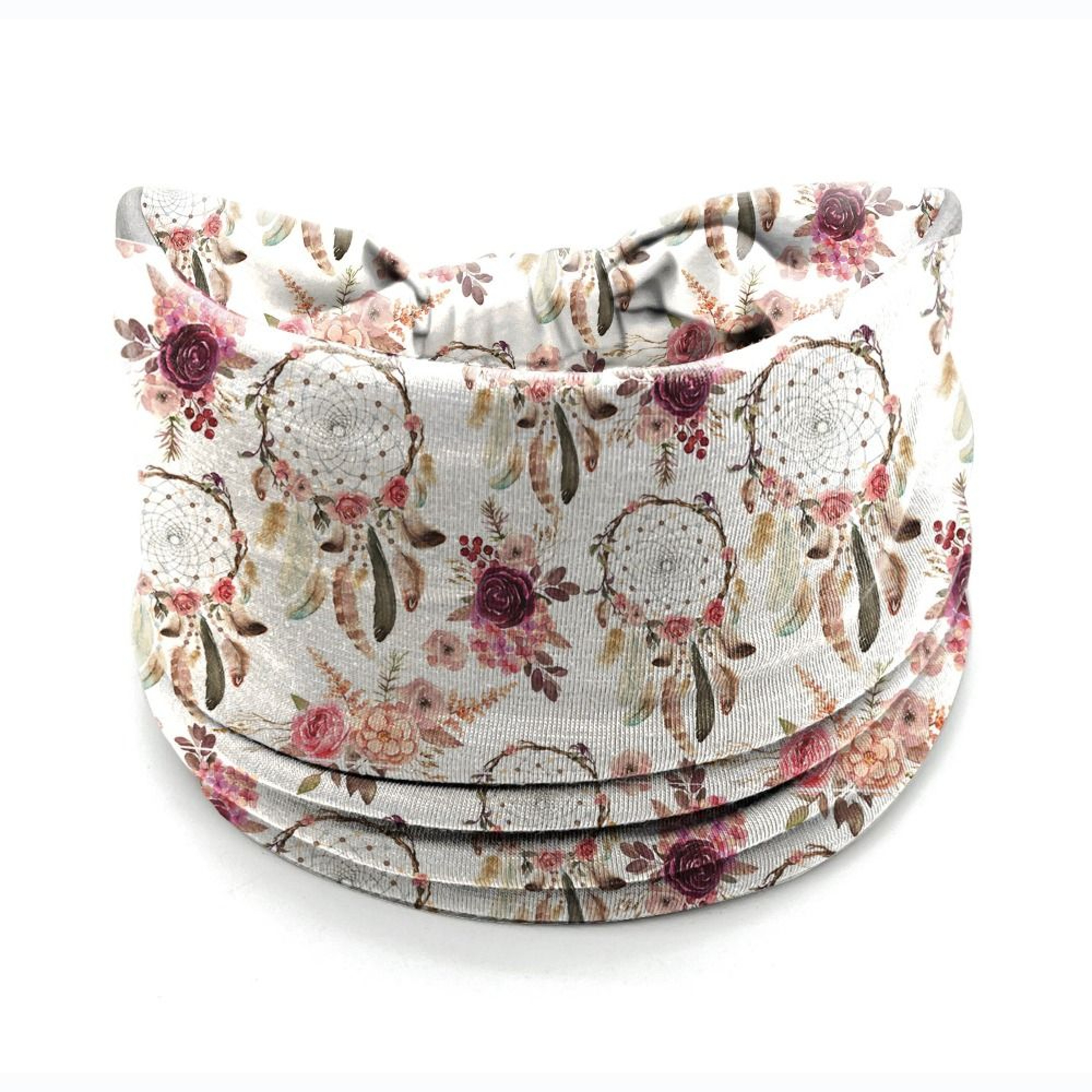 New Vintage Elastic Knot Turban Bohemia Print Wide Headbands Soft Headwrap For Women Girls Yoga Ban 2