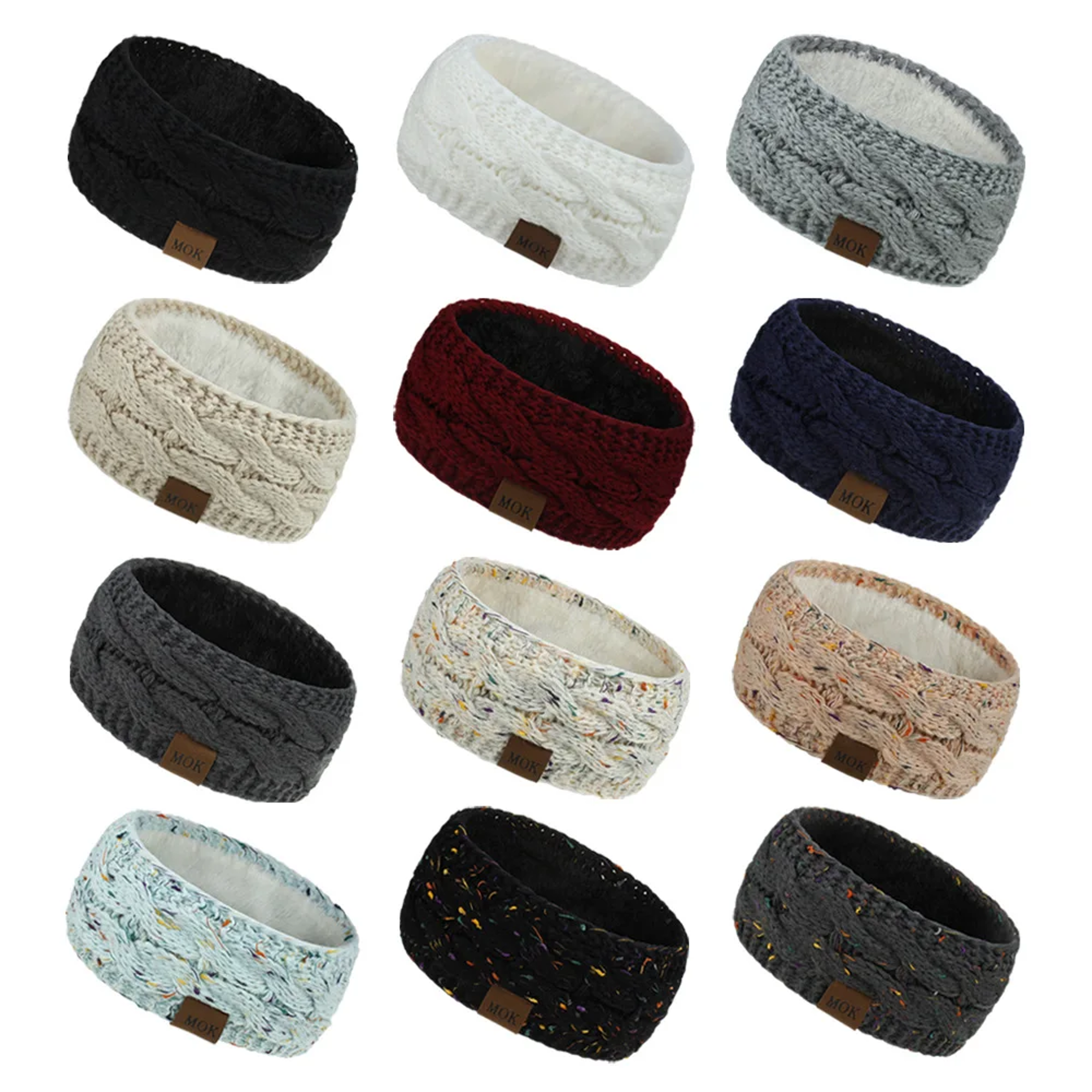 Winter Warm Plush Headband Soft Elastic Hair Band Wide Turban Ear Warmer DIY Hair Accessories 4