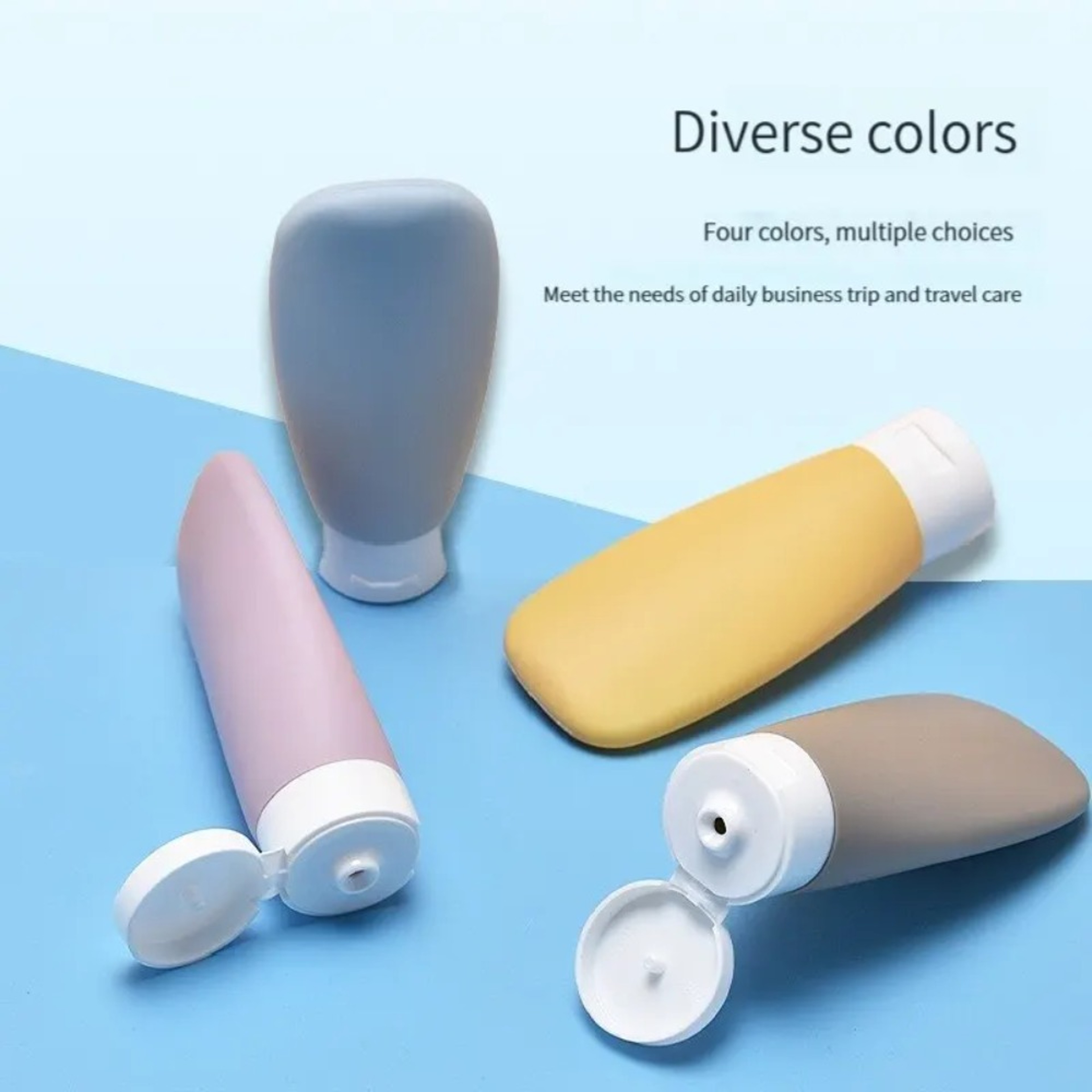 Travel Botttle Refillable Bottles Soft Cosmetic Containers, PP Squeeze Tube, Empty Lotion Shampoo Bottle Makeup Tools – view 2