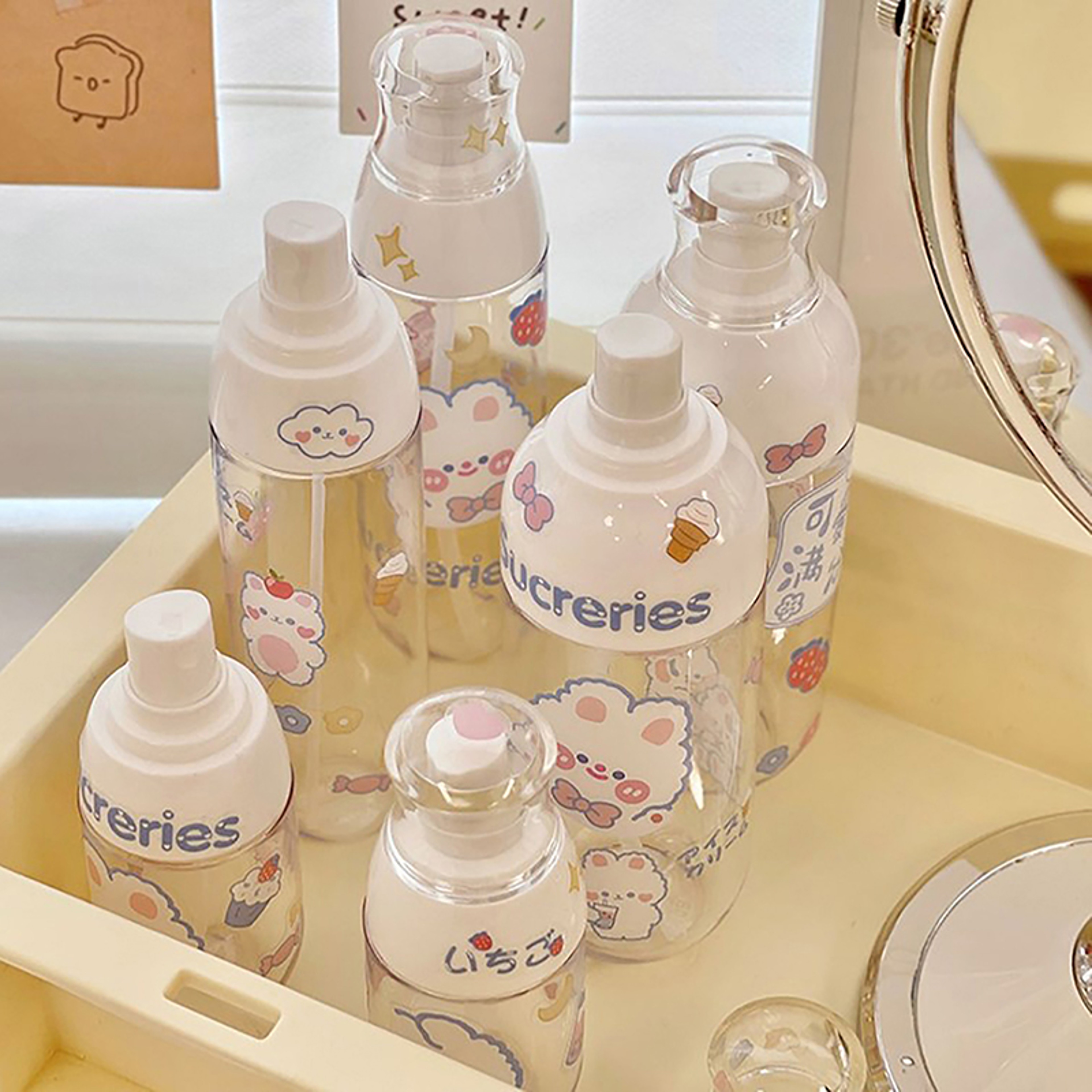 Portable Push Dispenser Bottle Travel Empty Lotion Makeup Bottle For Face Wash Makeup Remover High  1