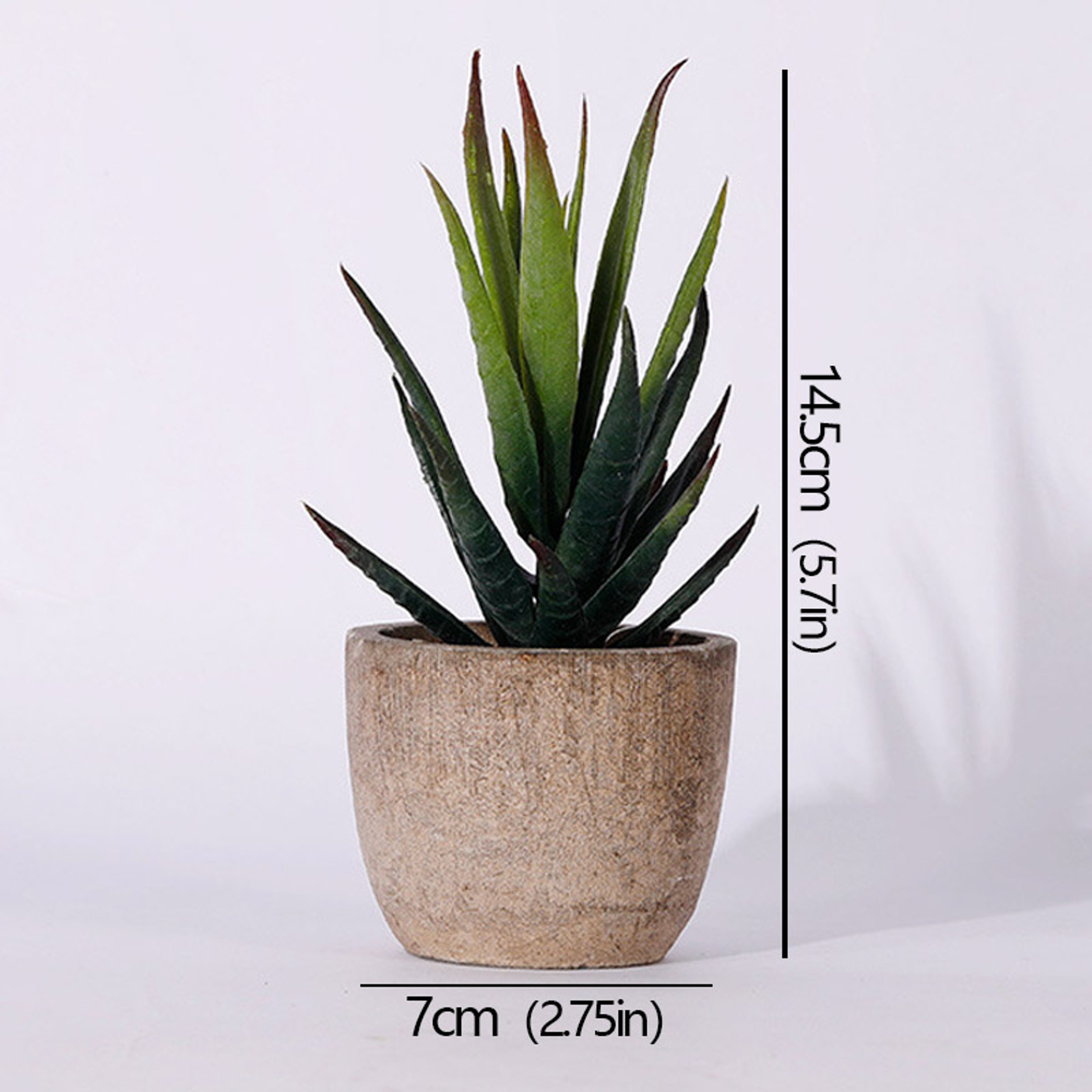 Artificial Succulent Plants, Mini Evergreen Fake Tree Pot, Small Decorative Plants for Office Table and Home Garden Deco – view 14