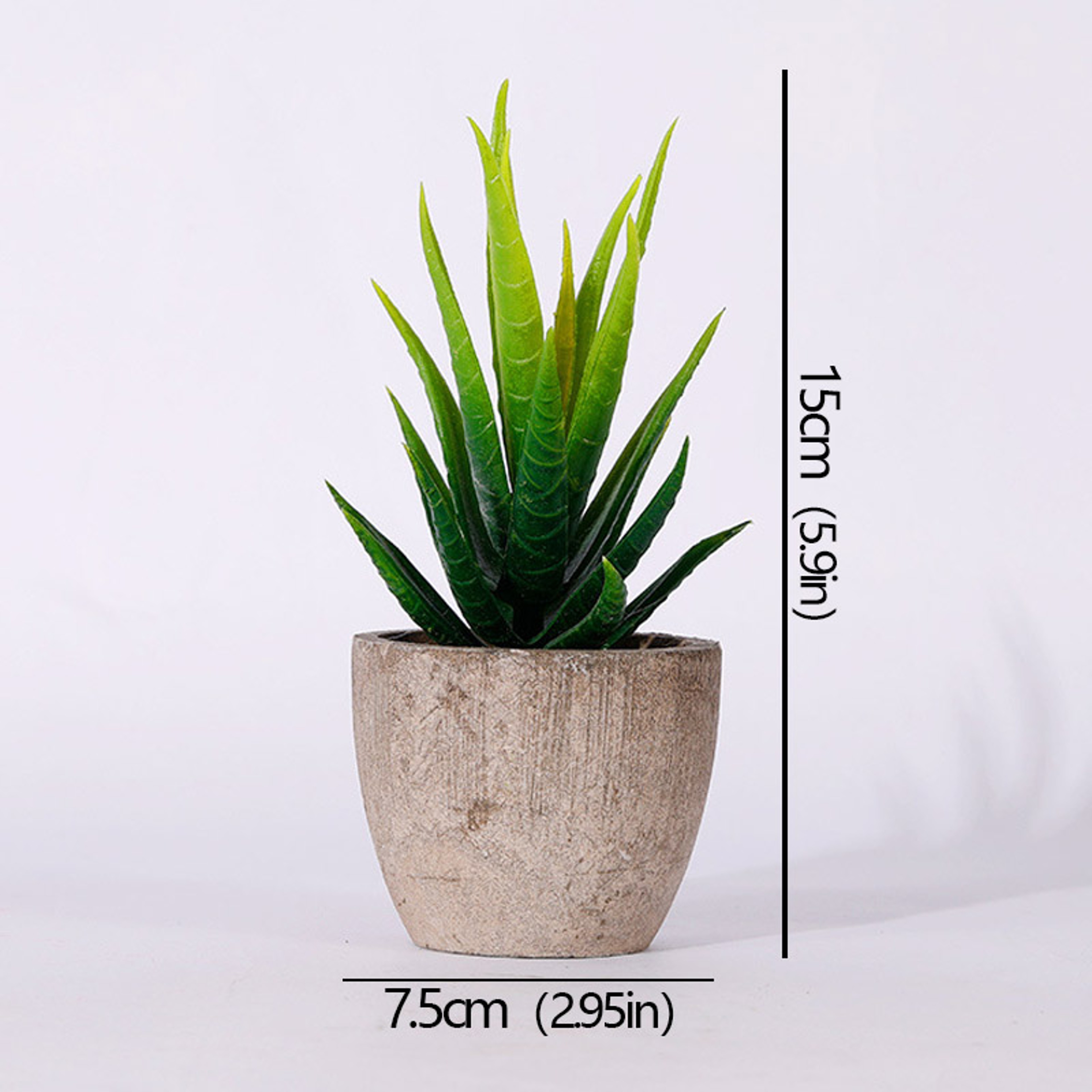 Artificial Succulent Plants, Mini Evergreen Fake Tree Pot, Small Decorative Plants for Office Table and Home Garden Deco – view 16
