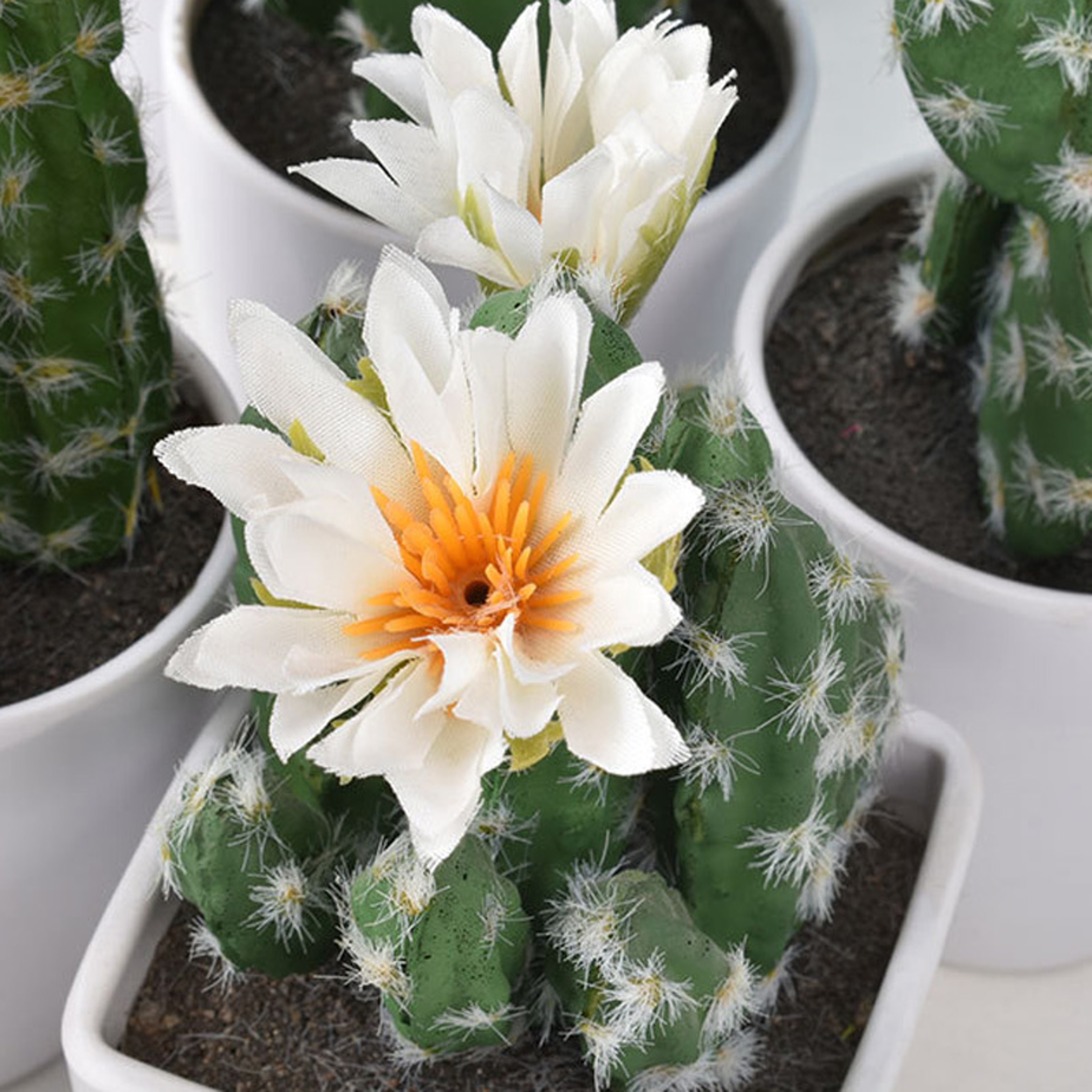 Artificial Plastic Cactus, Realistic Cute Succulent Plant, Home Decor Fake Flower – view 6