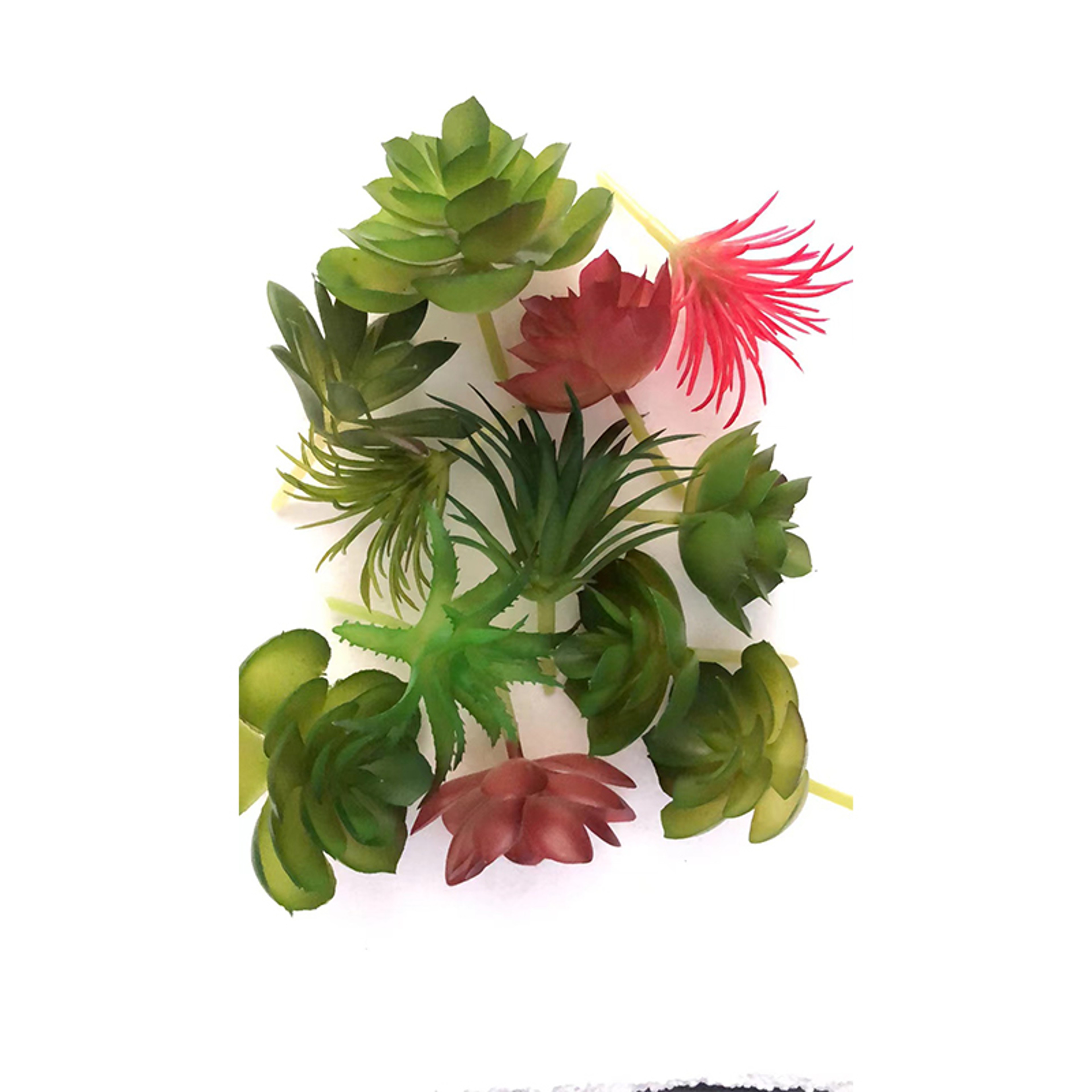 Succulents Plants Green Faux Succulent for Desktop, Home Garden, Small Bonsai Decor – view 1