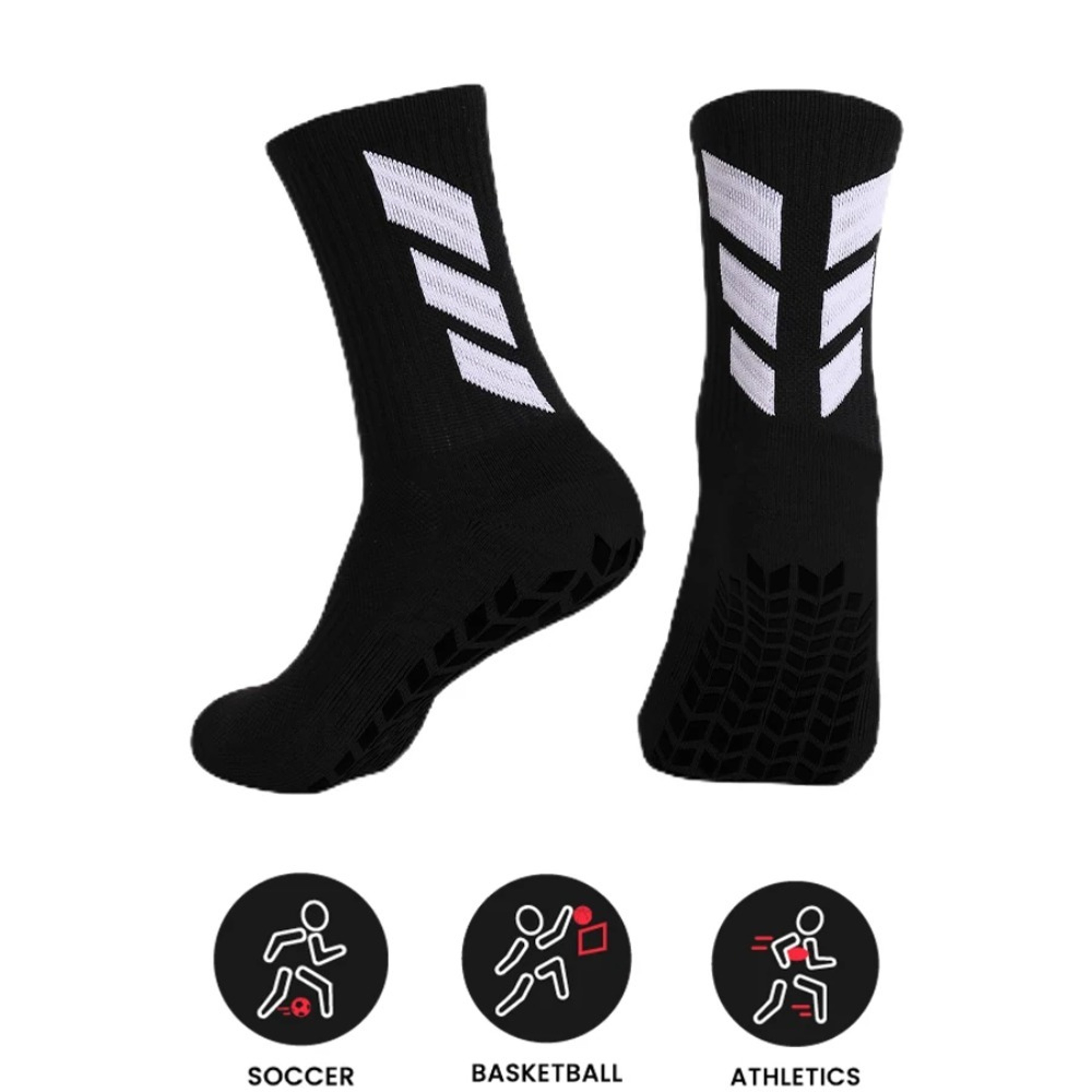 Football Socks for Men, Anti-Slip Sports Socks, Yoga, Hospital & Training – view 3
