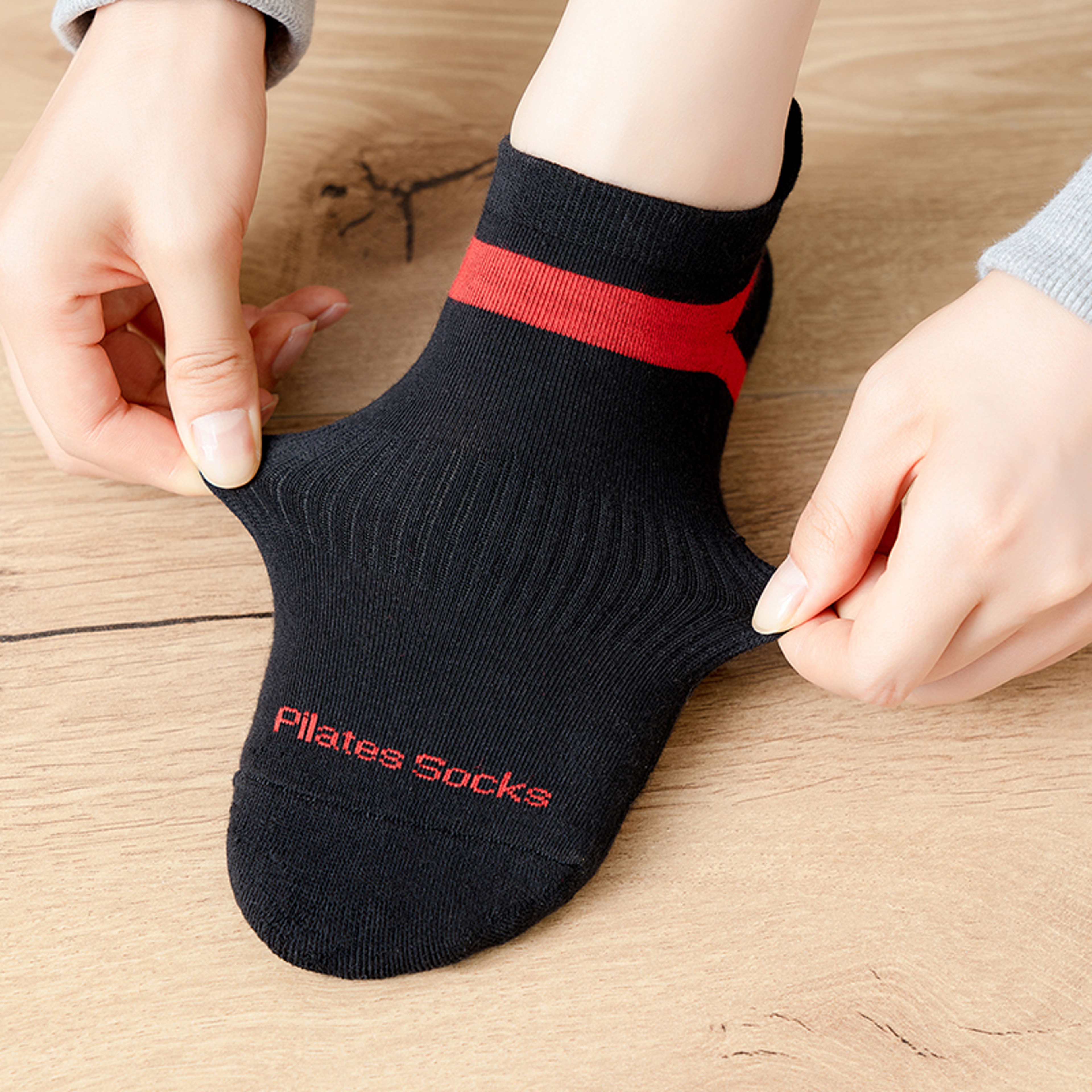 Fitness Pilates Socks for Women, Anti-slip Yoga Socks, Ballet Cotton Socks for Gym – view 6