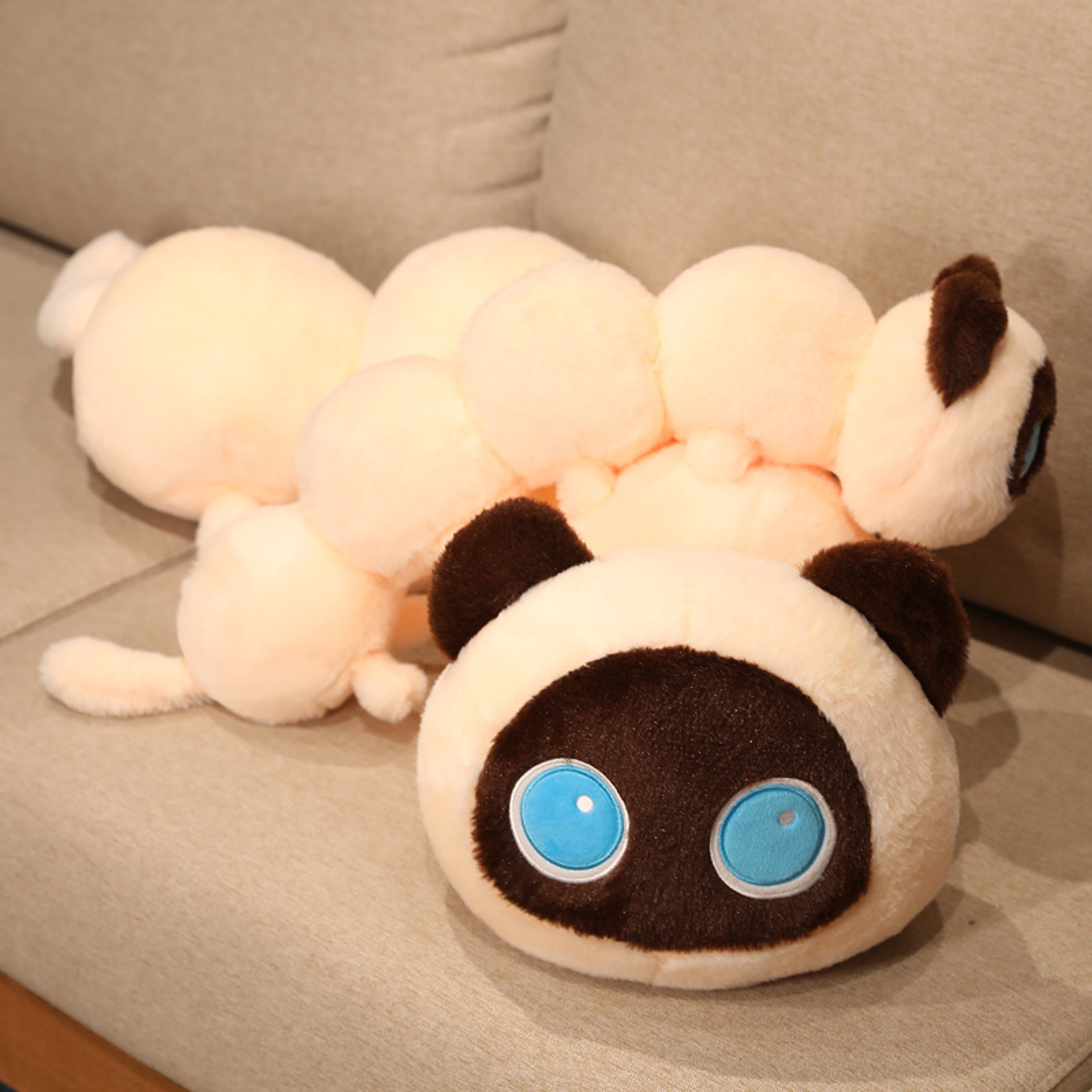 Kawaii Black Cat Plush Toys, Giant Cute Soft Cat Sleep Long Pillow Cushion, Plush Gift – view 3