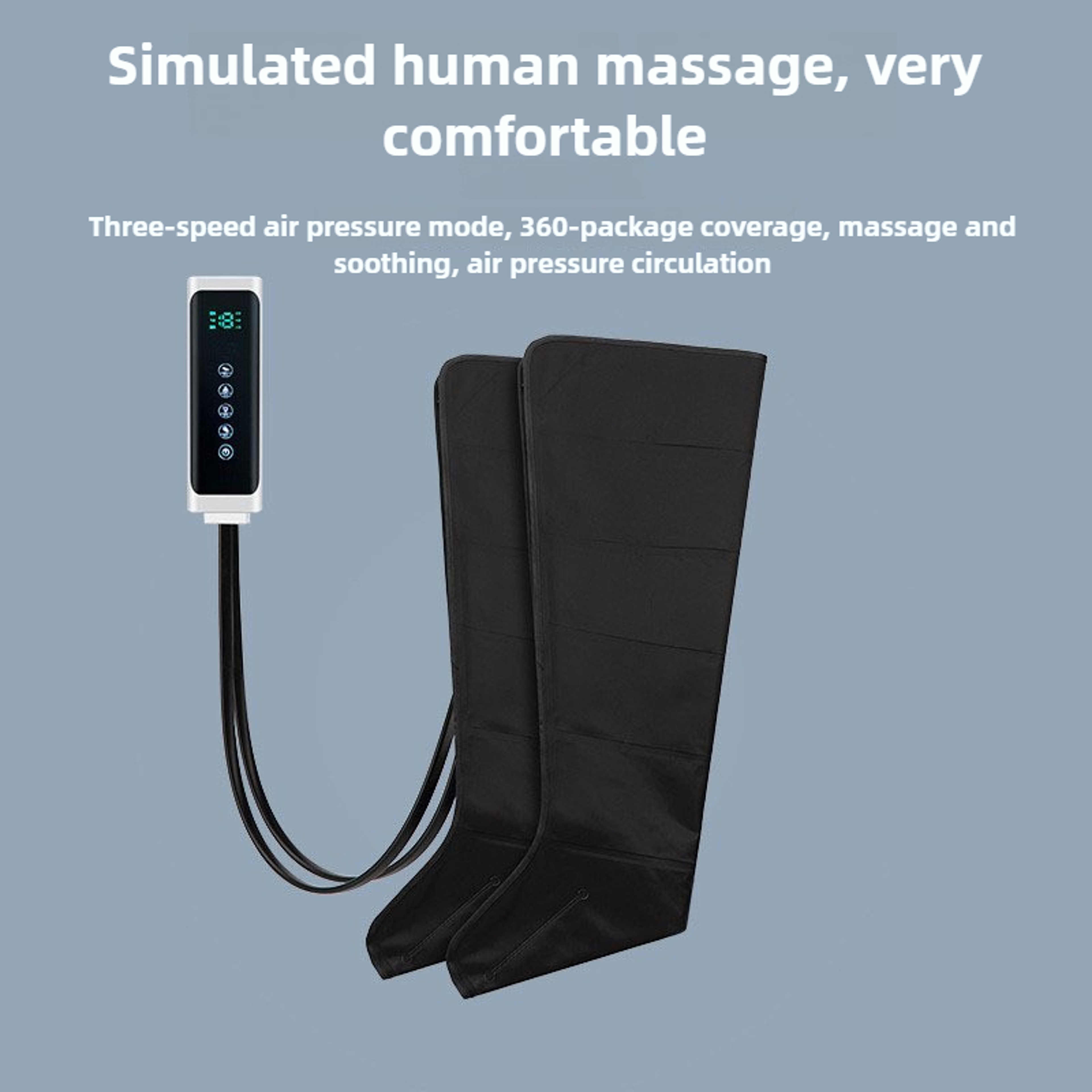 Electric Air Pressure Leg Massager Calf Foot Kneading Squeeze Relaxation Therapy And Rehabilitation 2